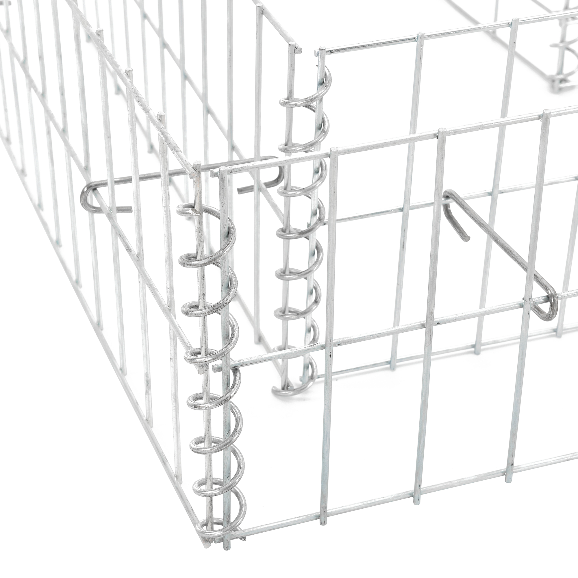 [pro.tec] Gabions Set of 2 Raised Bed Gabion baskets flower wire basket