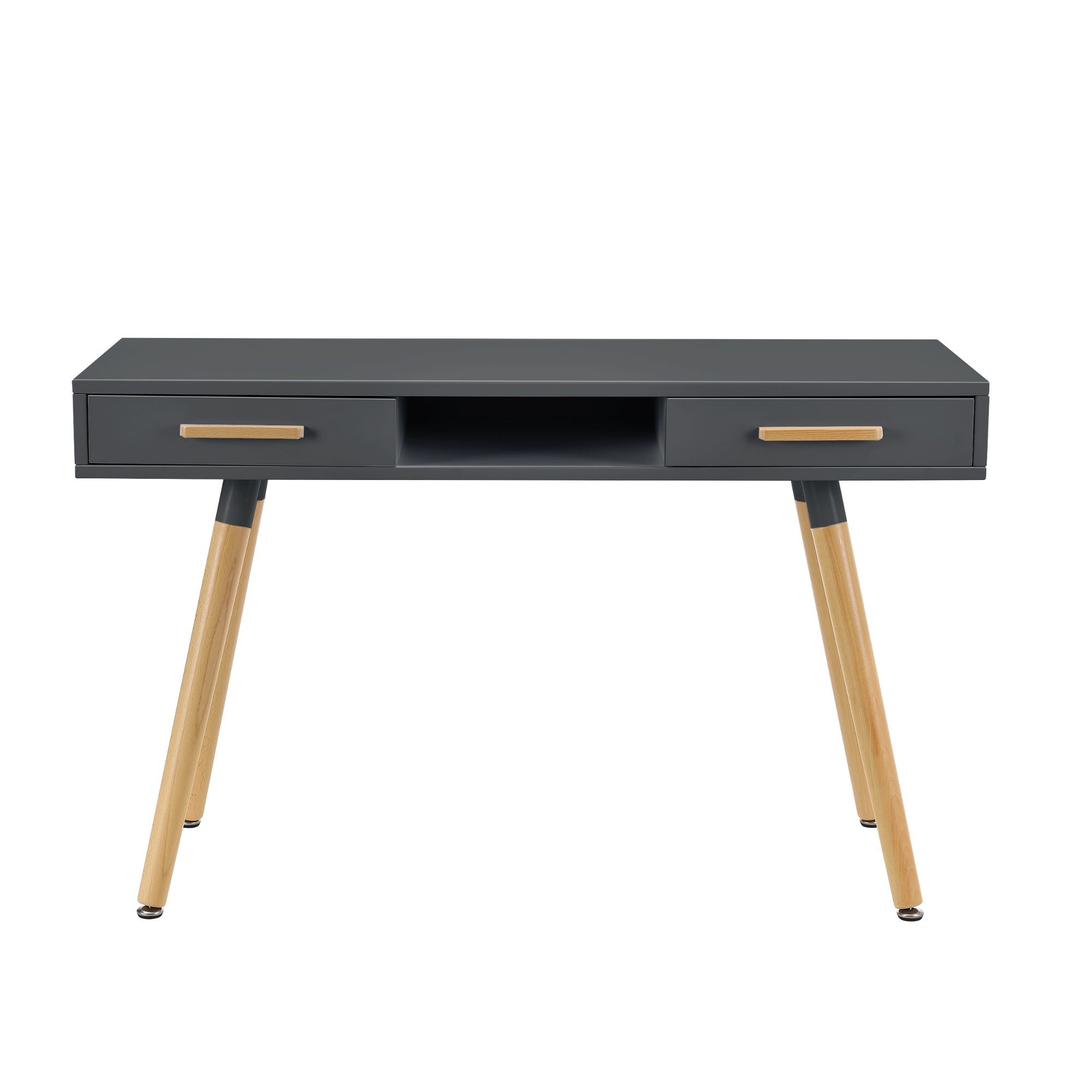 en.casa Retro Schreibtisch grau 120cm Computertisch Büro Tisch Konsole