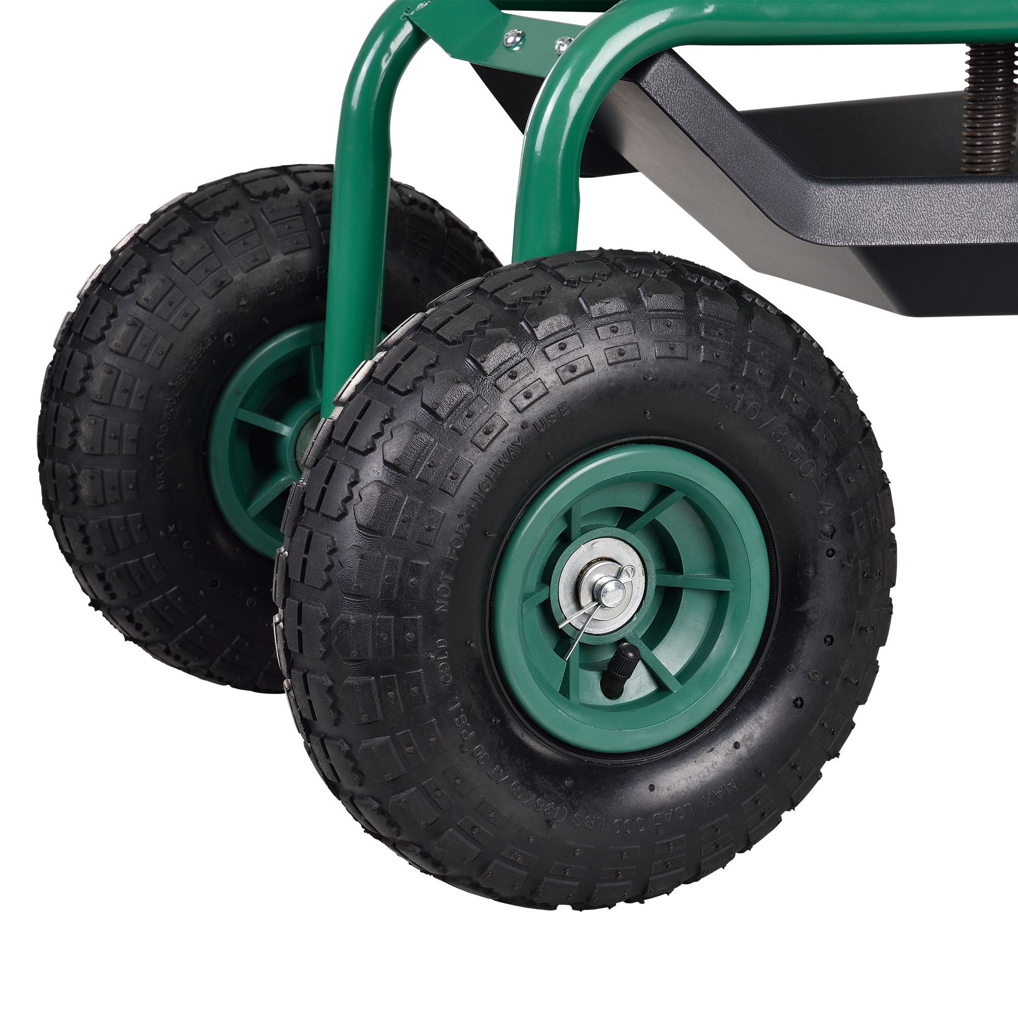 [pro.tec] Fahrbarer Gartensitz Sitzwagen Rollsitz Gartenhelfer Garten