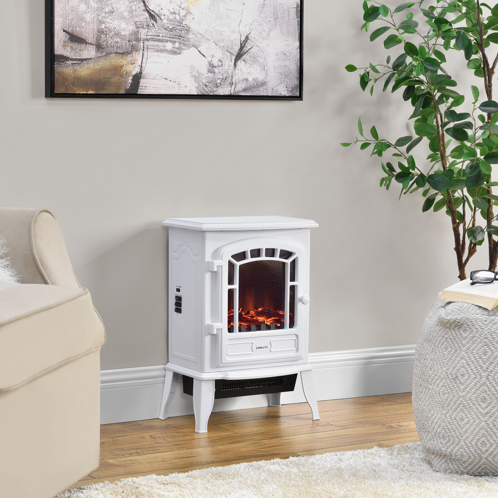 Kamin Elektrokamin Elektrischer Kaminofen Feuereffekt Heizung Heizer