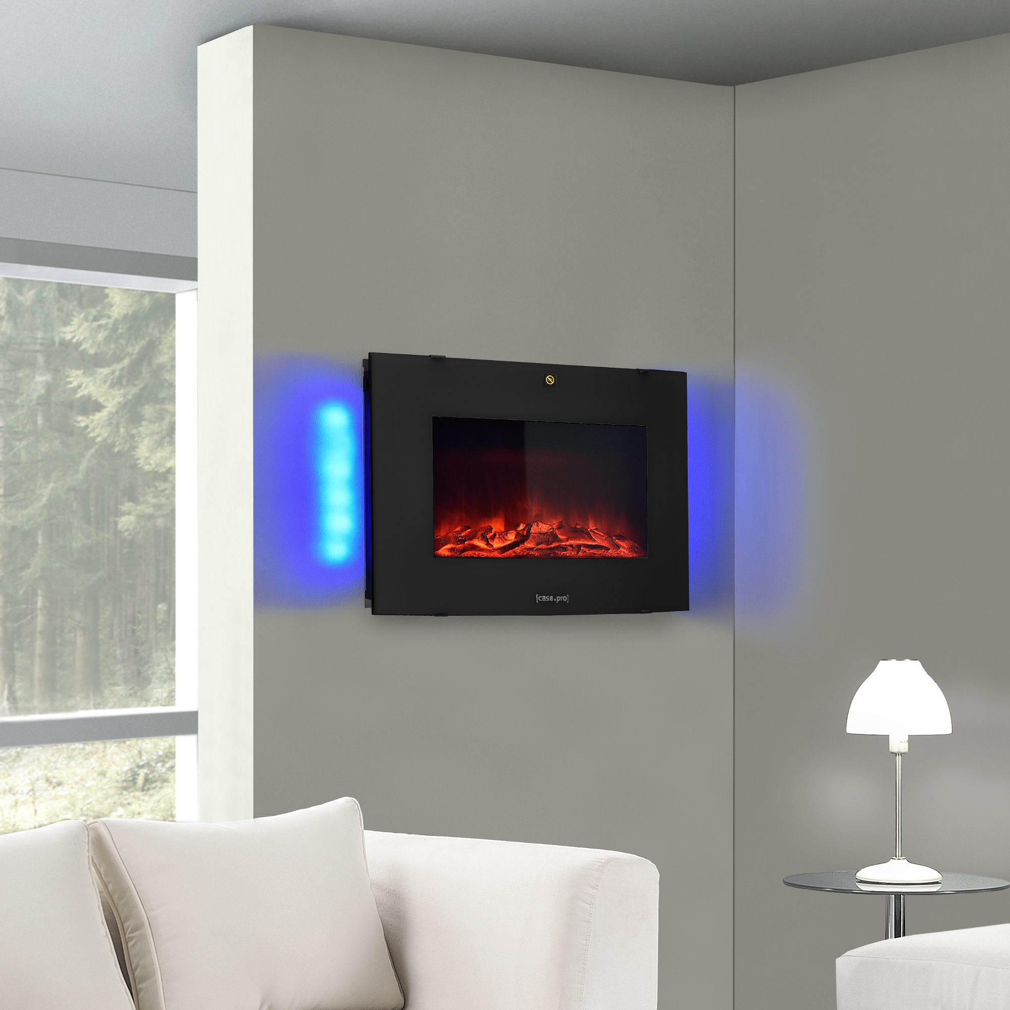 B-WARE ELEKTRISCHER KAMIN WOHNZIMMER KAMIN OFEN HEIZUNG HEIZ LÜFTER