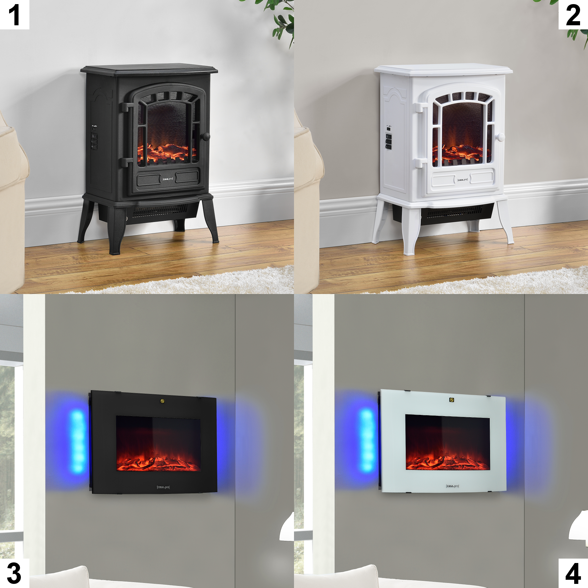 Elektrischer Kamin Elektro Kamin Ofen Heizung Heizlüfter Feuereffekt