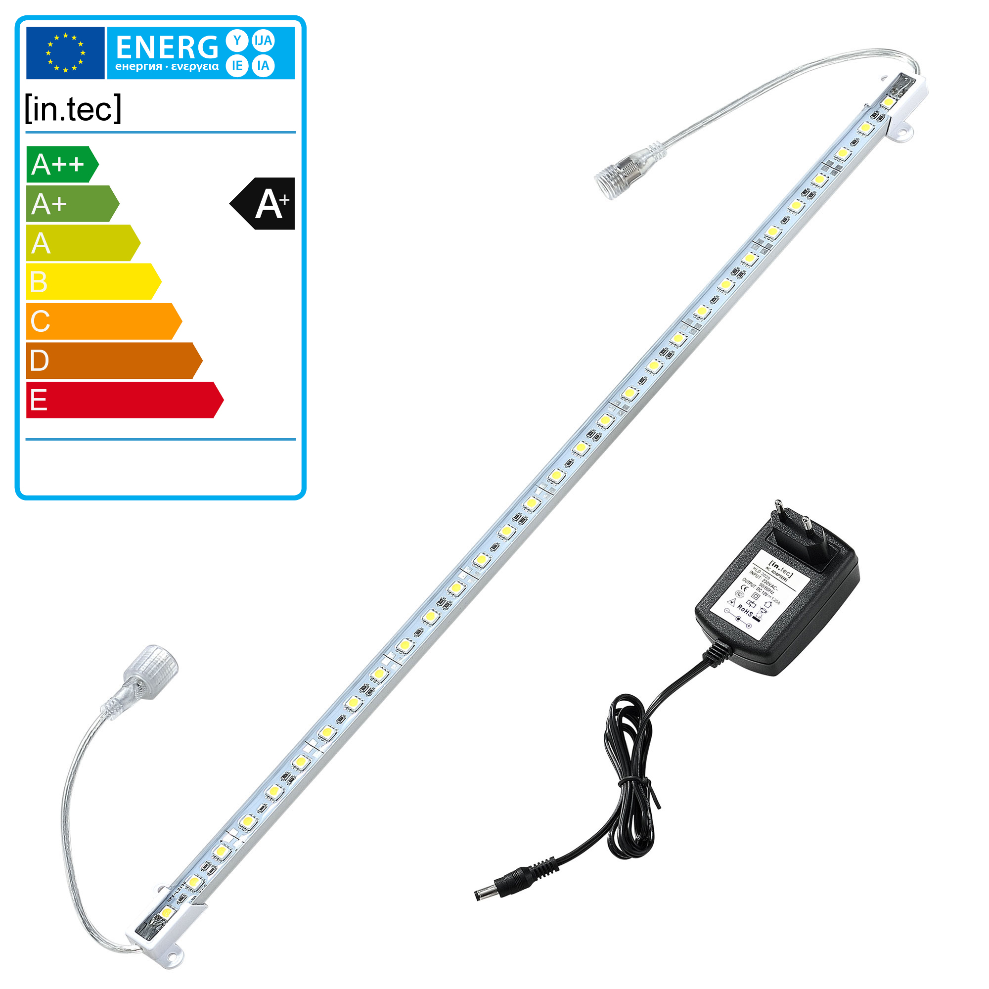 100cm Alu RGB LED Lichtleiste Fernbedienung Unterbauleuchte Leiste SMD