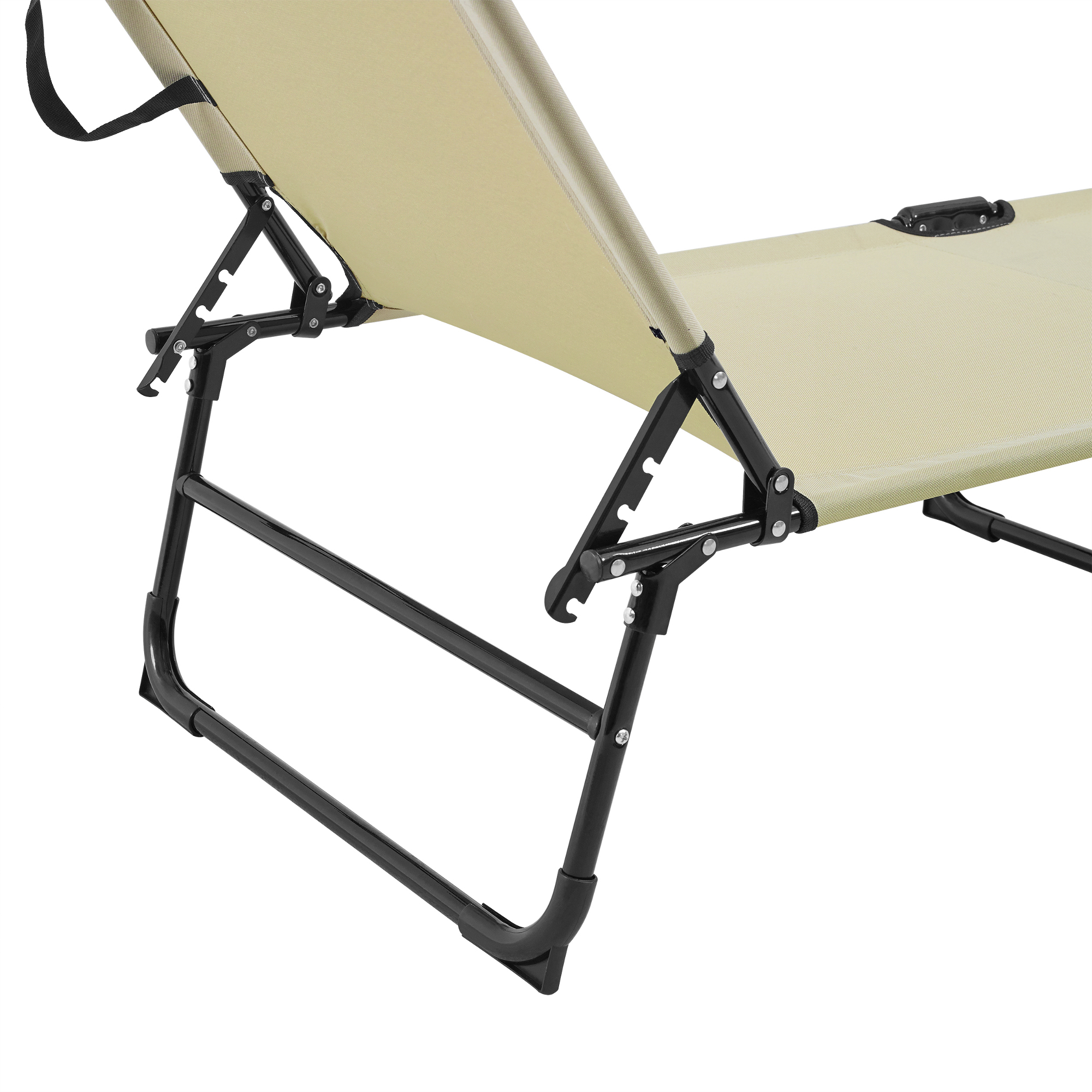 Casa Pro 2x lettino prendisole 190cm nero con parasole da giardino lettino lettino da spiaggia