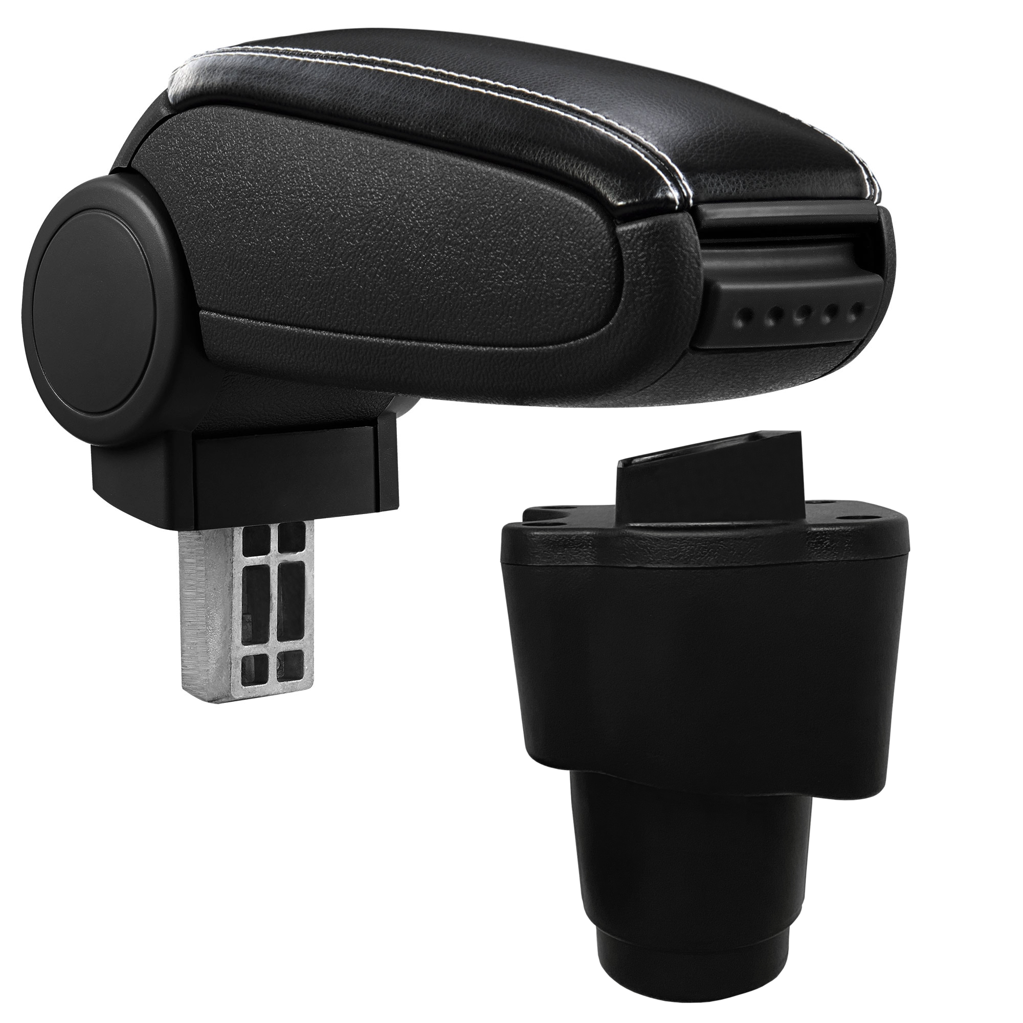 Bracciolo Centrale con Vano Portaoggetti per Auto Poggiabraccio per Automobile Specificata in Marca - Rivestimento in