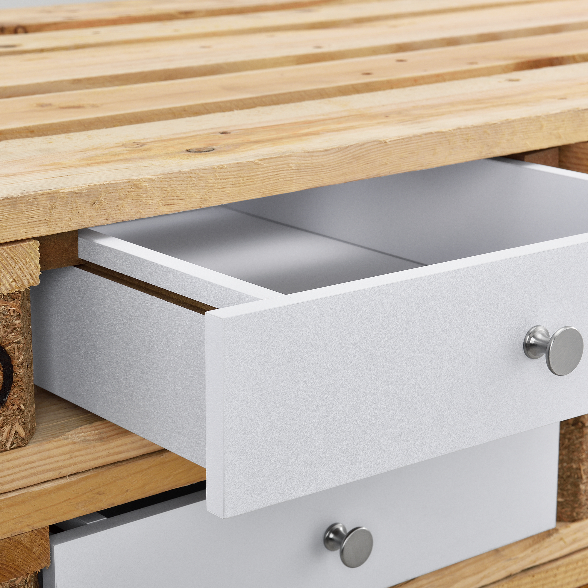 En Casa Schublade Fur Europaletten Regal Kommode Couchtisch Paletten Mobel Diy Ebay