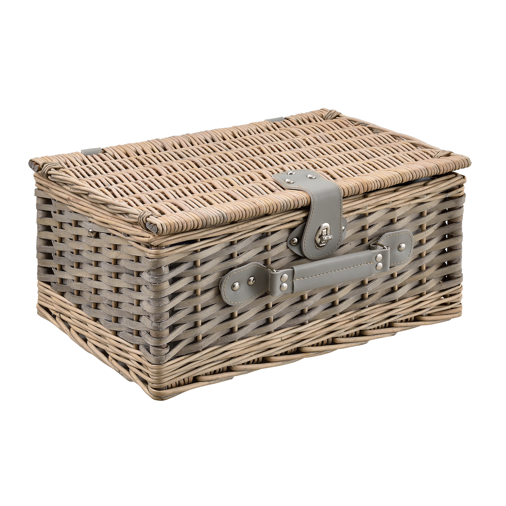 ® Picknickkorb für 2 Personen Kühltasche Camping Set Korb Besteck casa.pro