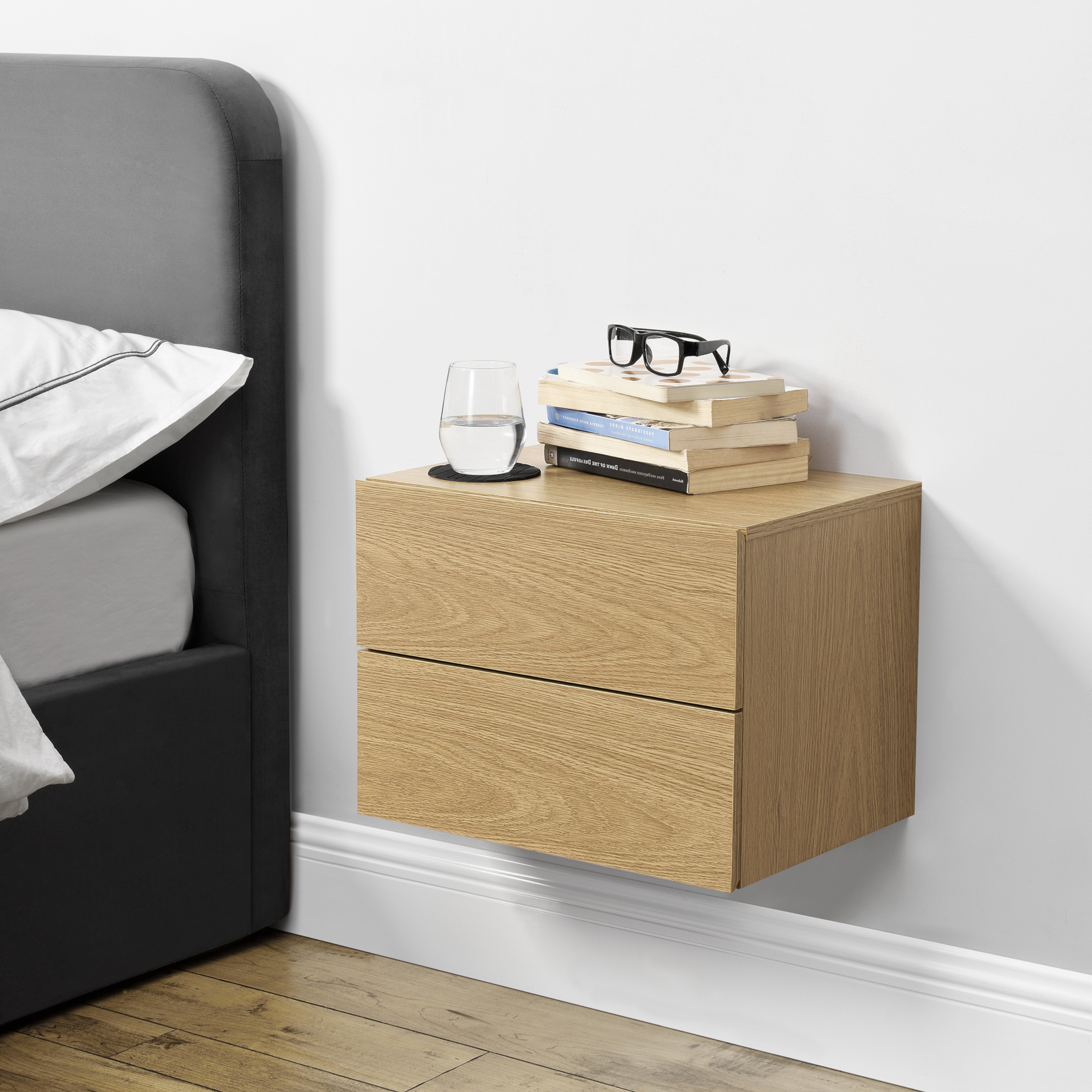 [EN. CASA] WALL Shelf Bedside Table Floating Shelf Shelf Wall Board