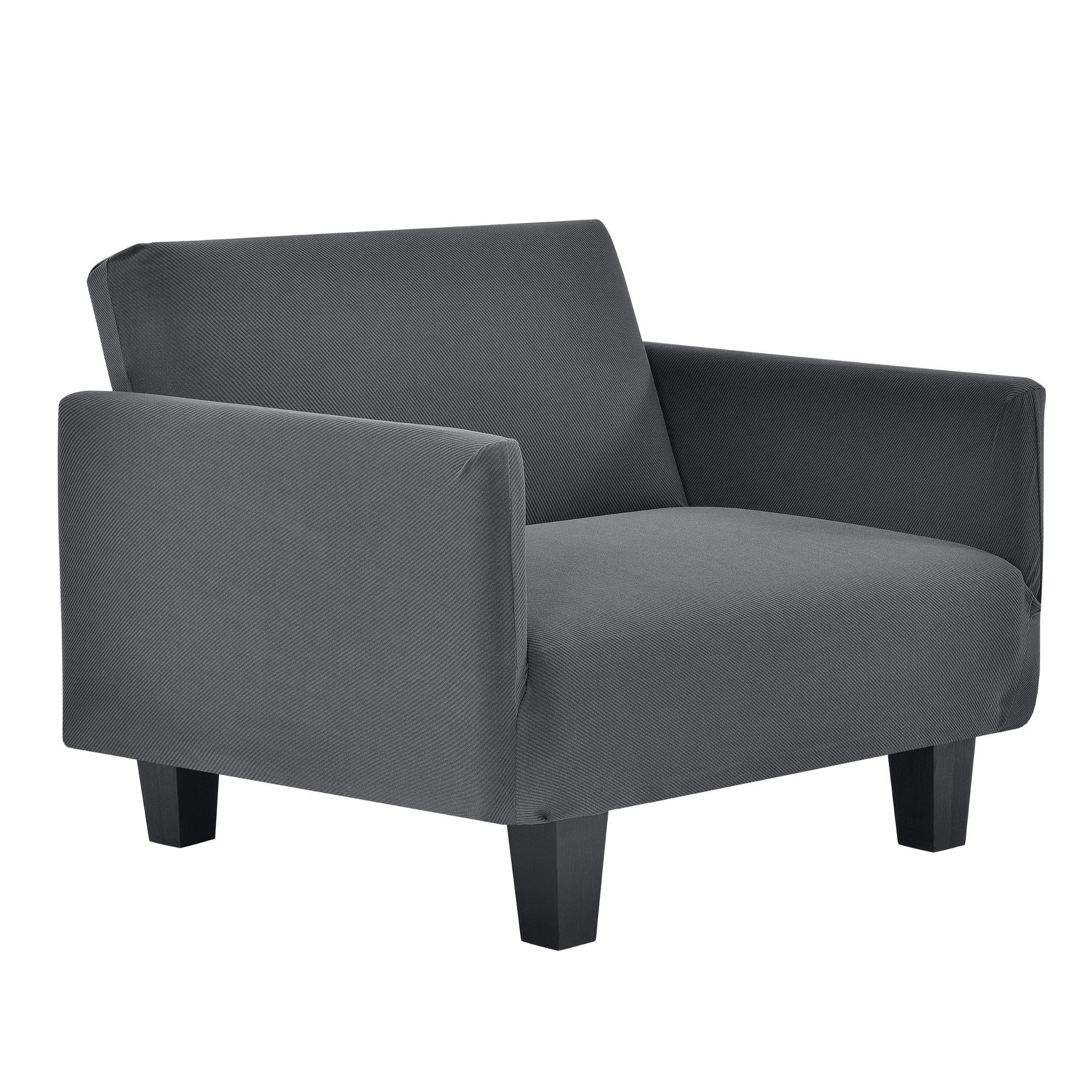 Image of [neu.haus] Copridivano - Fodera per poltrone grigio scuro poltrone con la larghezza di 70-120 cm fodera elastico cod009