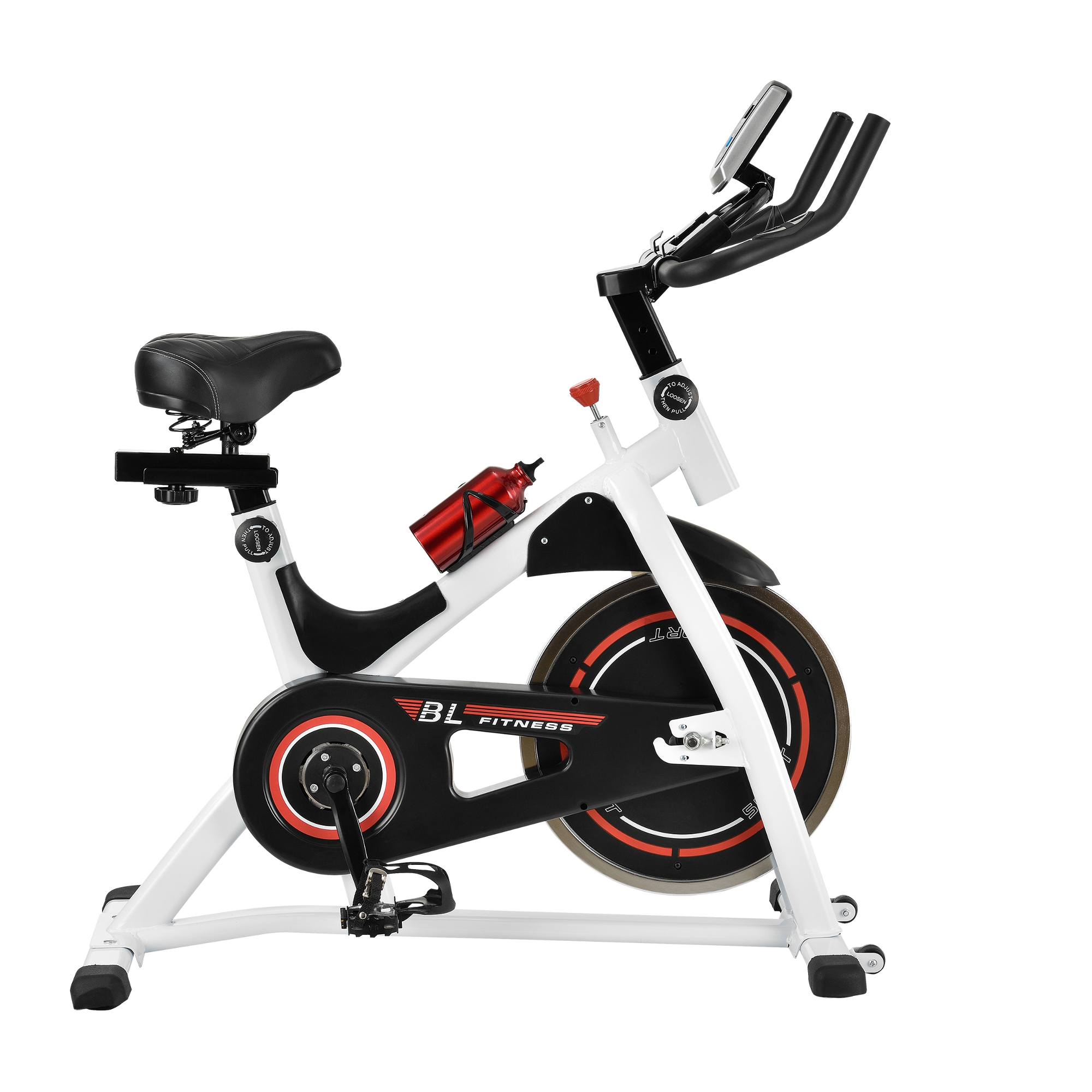 [in.tec]® Heimtrainer Fahrrad Fitness Bike Trimmrad Indoor