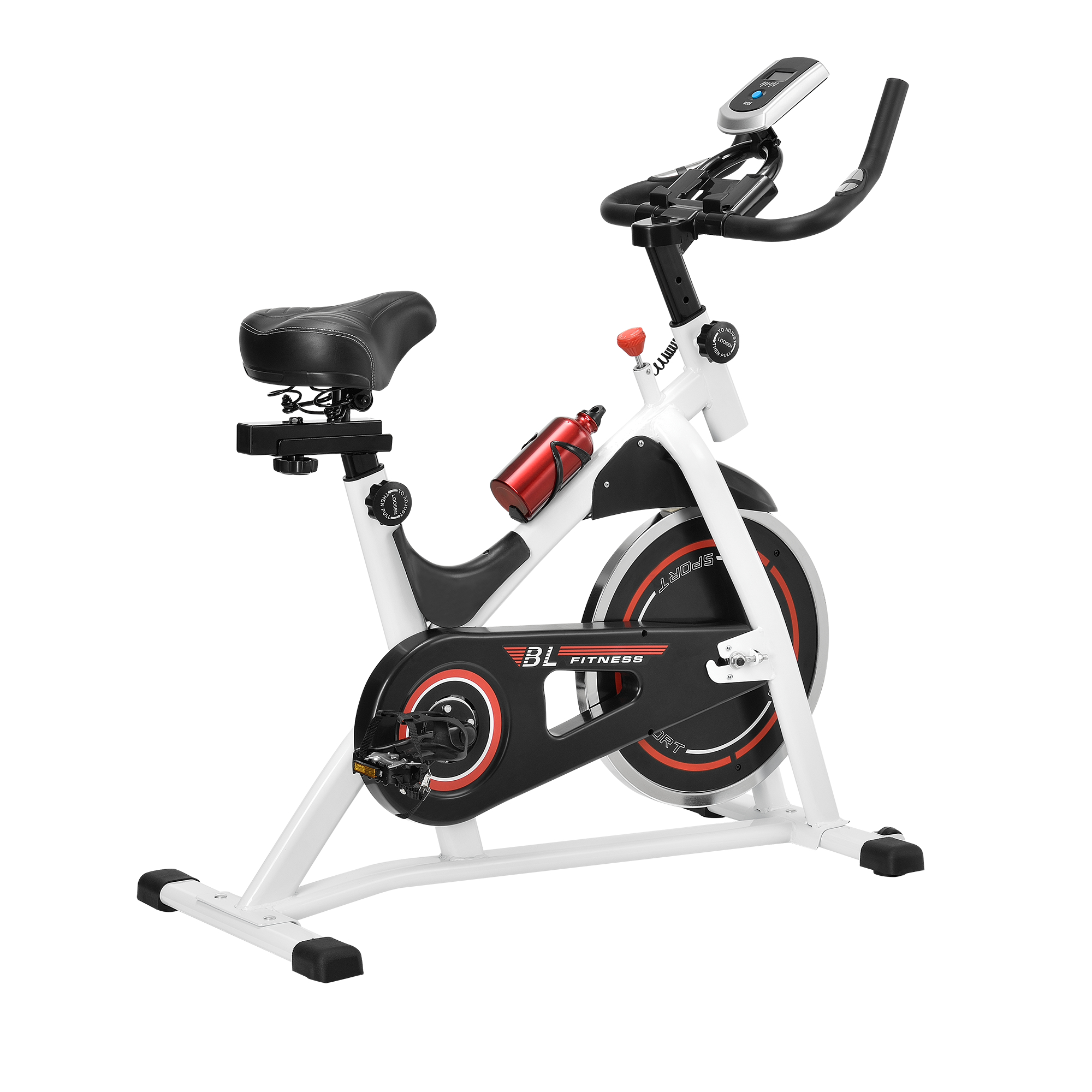 [in.tec]® Heimtrainer Fahrrad Fitness Bike Trimmrad Indoor