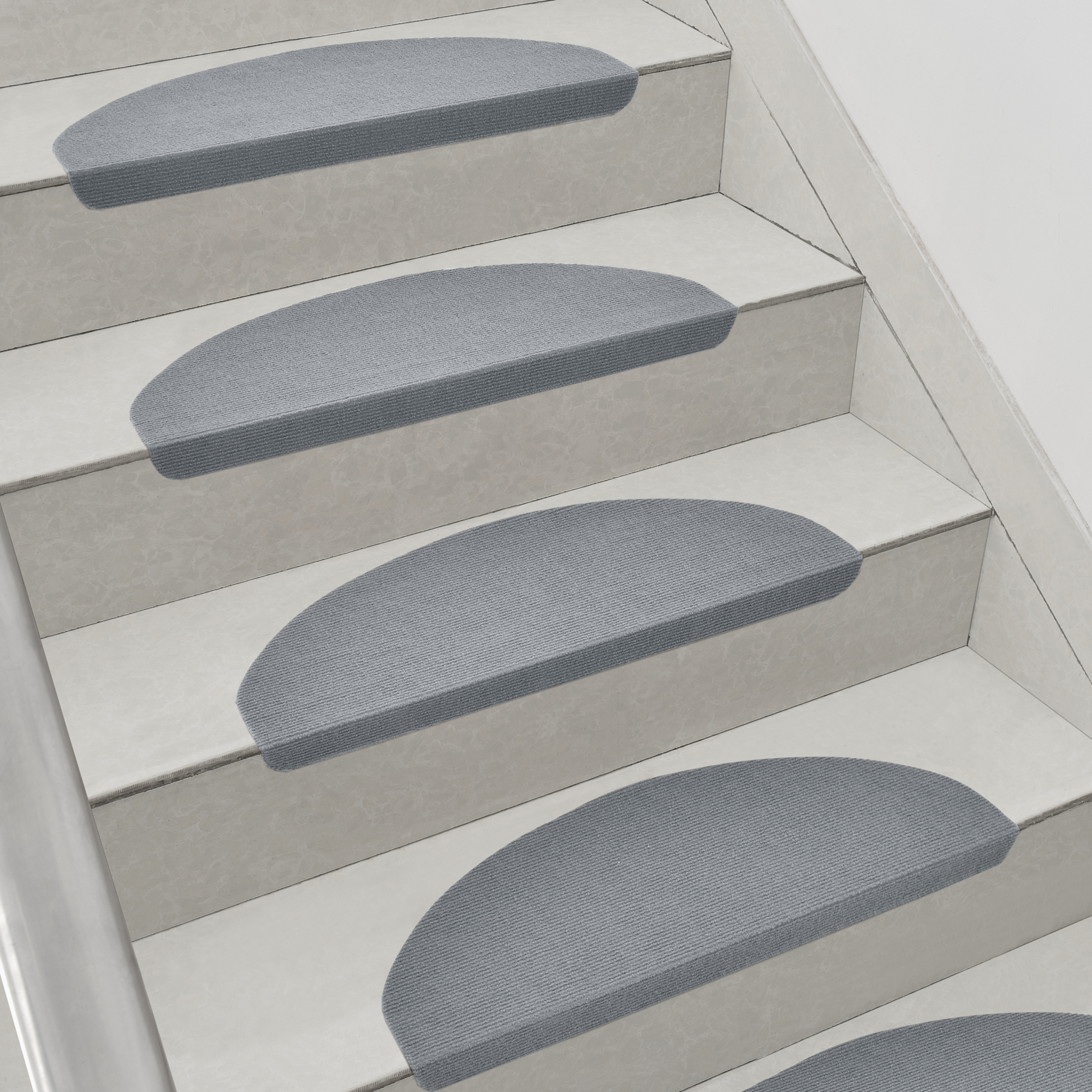 En Casa 15x Stufenmatten Treppenmatten Treppenteppich Treppenschoner Grau Ebay