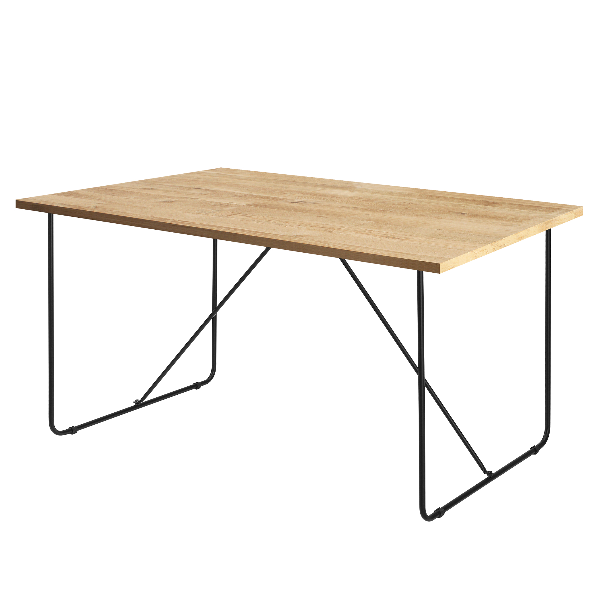en.casa 2x Tischgestell Tischuntergestell Tischkufen Tischbein 80x73cm Schwarz