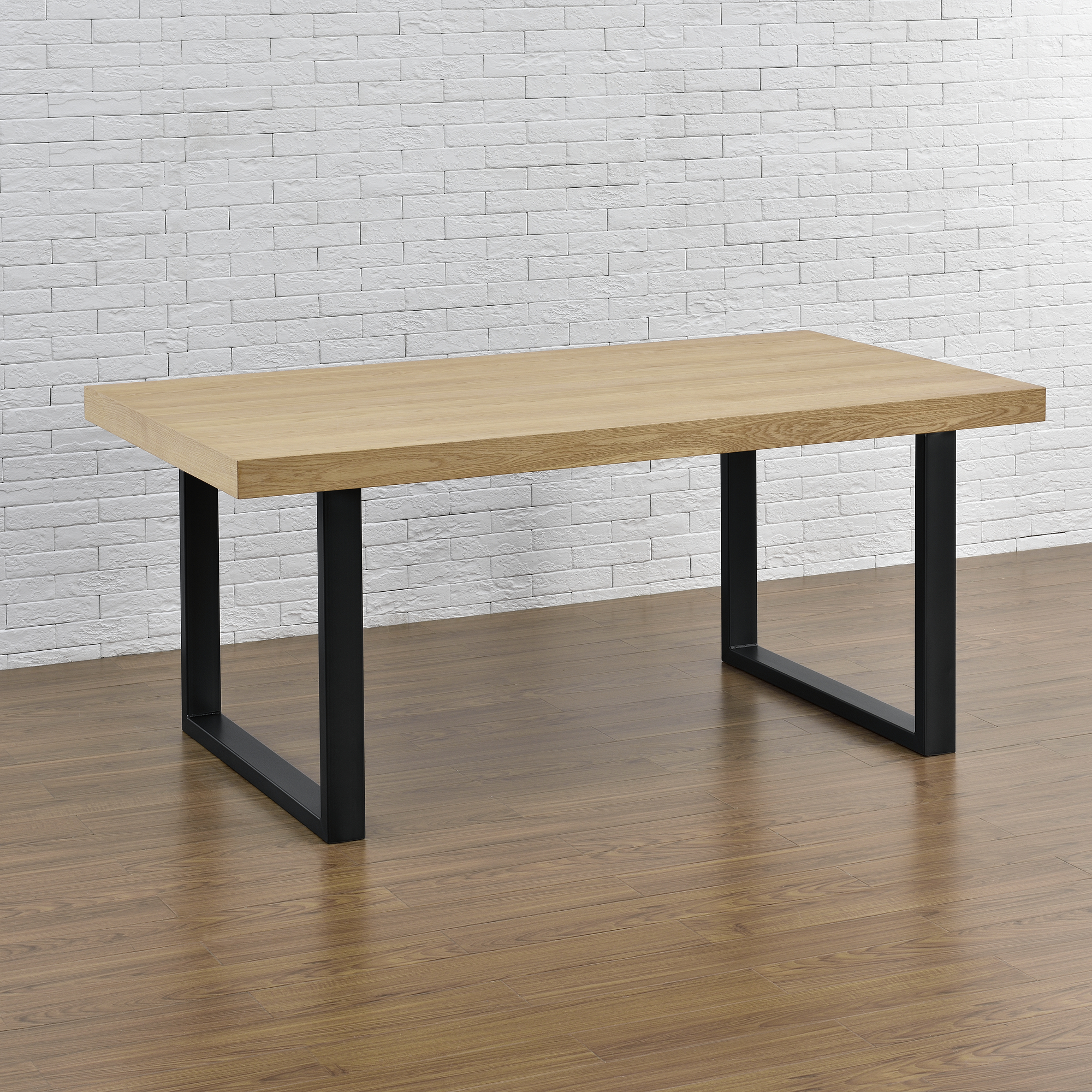 Set di 2 Gambe Rettangolari 'Makers' in Acciaio per Mobili Fai da Te (LxA) 90 x 72 cm - Nero [en.casa]