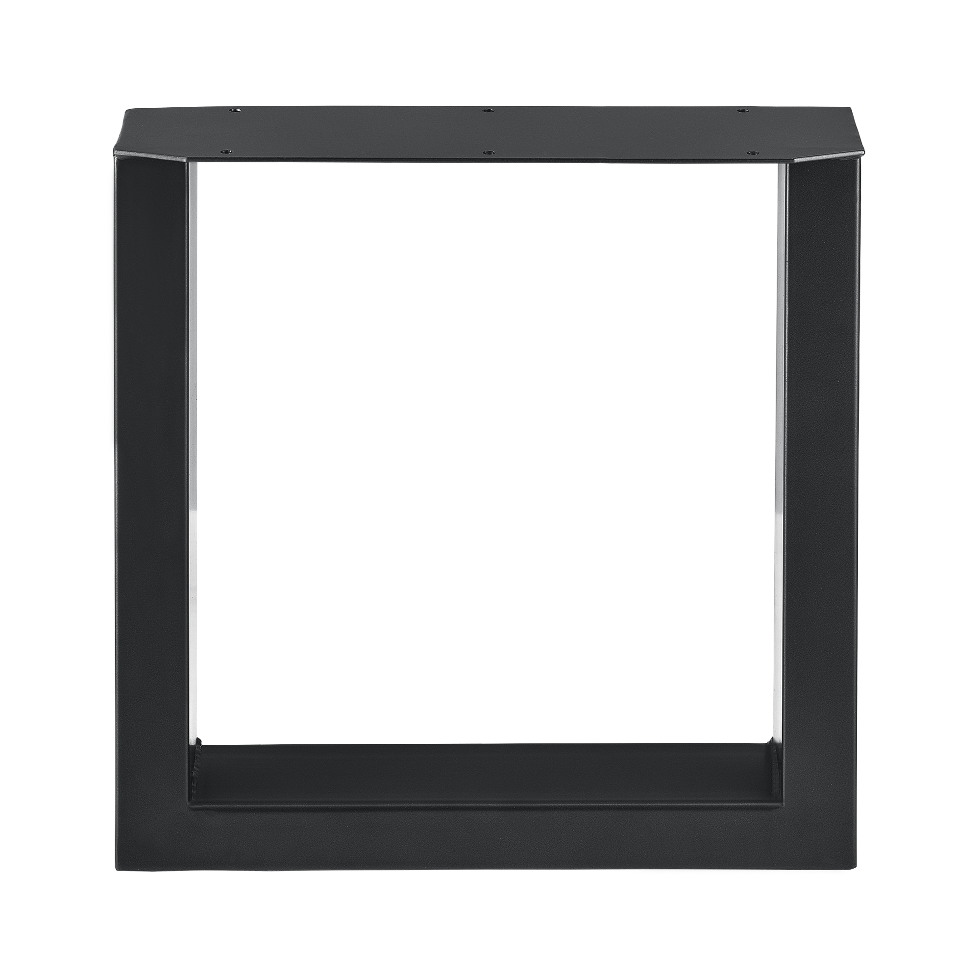 2x Tischgestell Sitzbank Gestell Beine Couchtisch Tischkufen 43 x 40 cm Schwarz