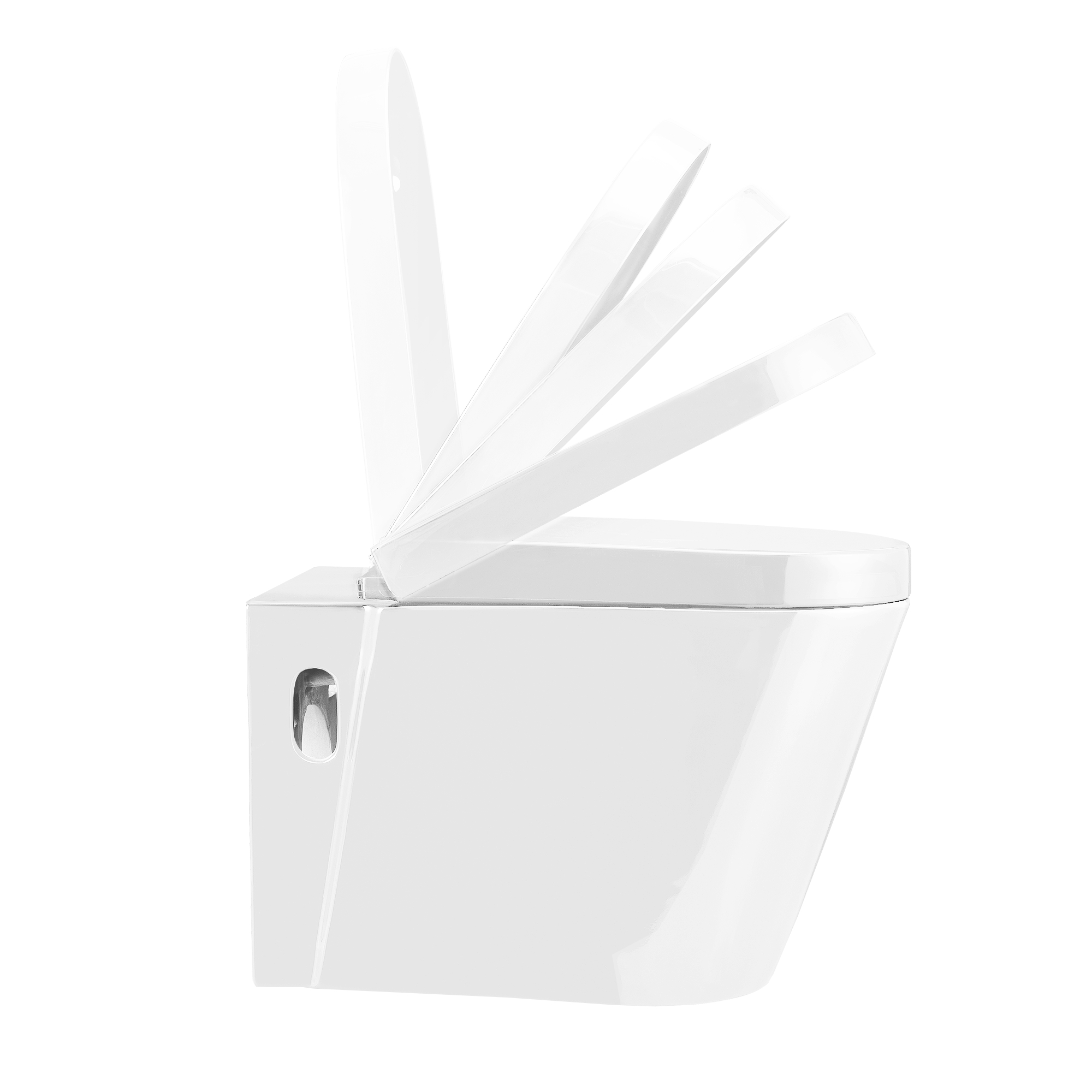 [neu.haus]® Keramik Wand Hänge WC Absenkautomatik weiß Tiefspüler