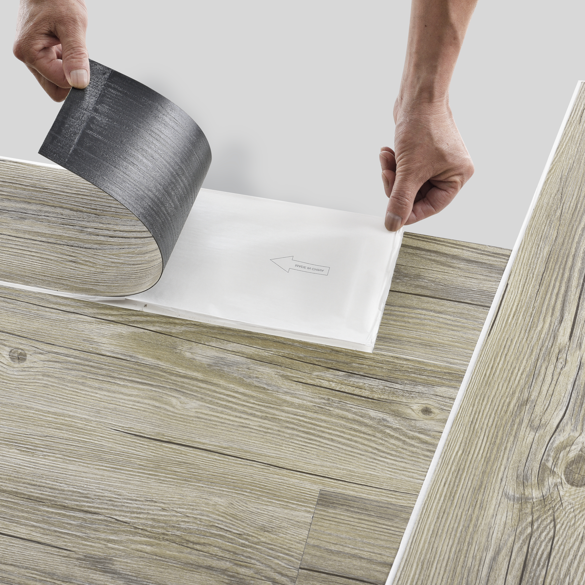 NEUHOLZ® ca.1m² Vinyl Laminate self-adhesive Oak Light Matte Planks ...