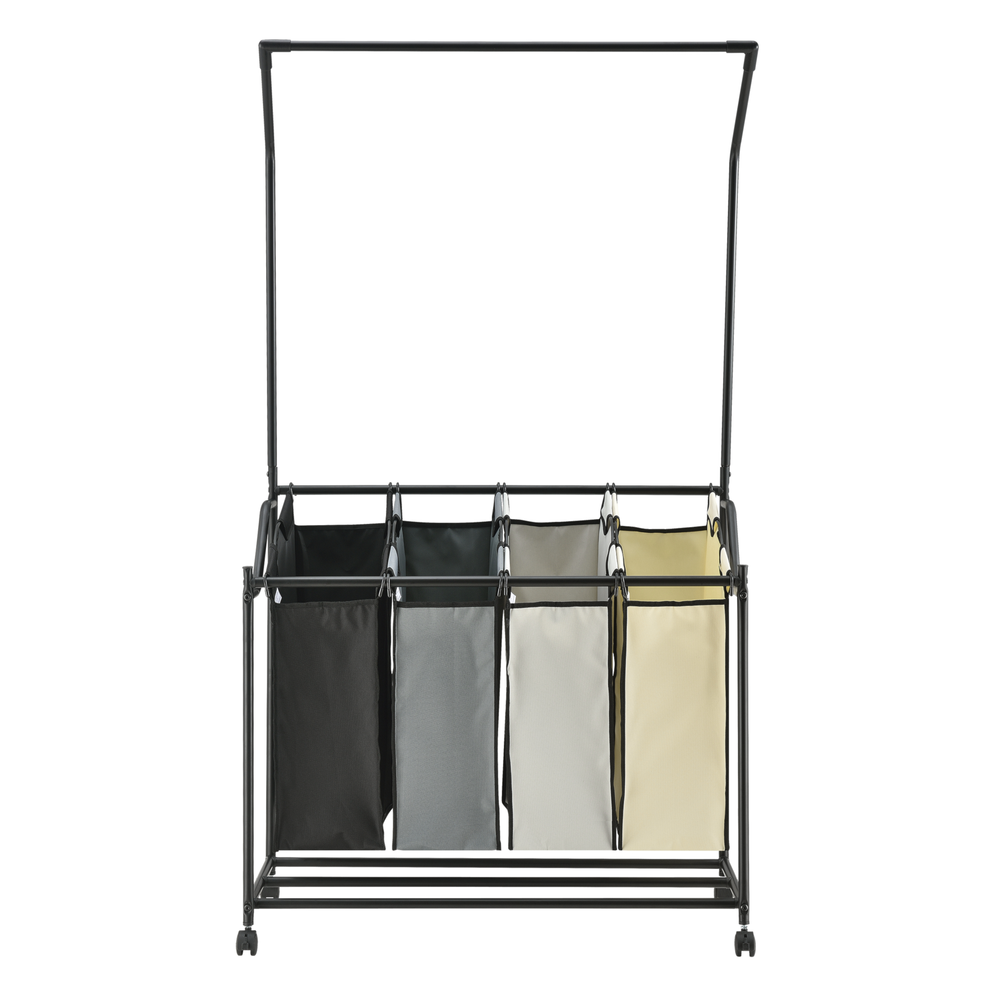 Wäschewagen mit Fächern Wäschesortierer Wäschesammler Korb