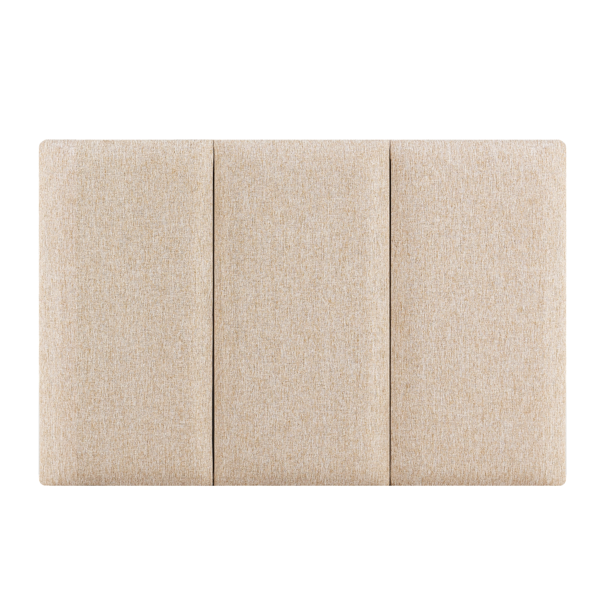 Set Carpino Di 3 Pannelli Murali Imbottiti Rivestiti In Tessuto Beige 60X30 Cm [Neu.Haus]
