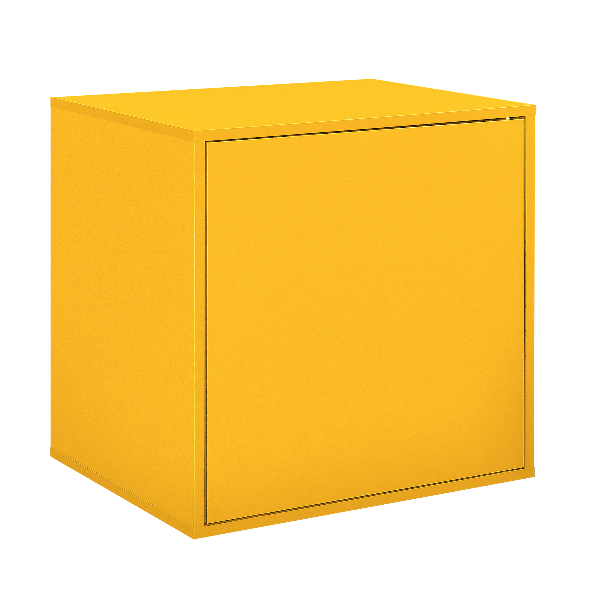 [En.casa] Regaltür 42x42cm Amarillo Mostaza Para Estantería Puerta de