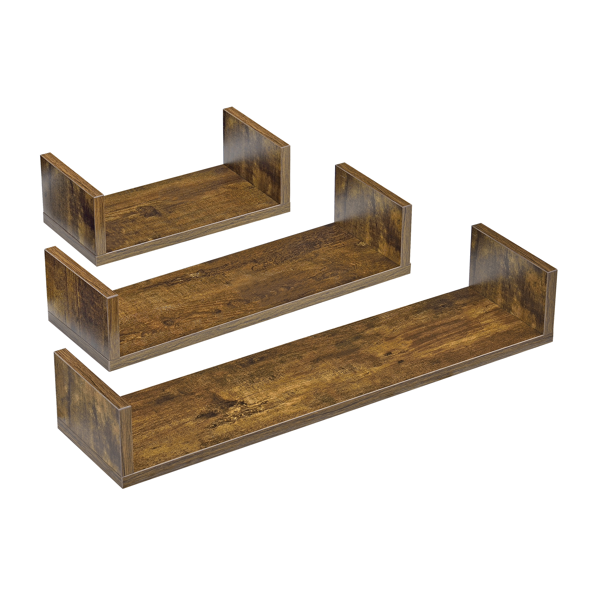 [en.casa] Wandregal Hängeregal Wandablage Schweberegal Wandboard 3-tlg