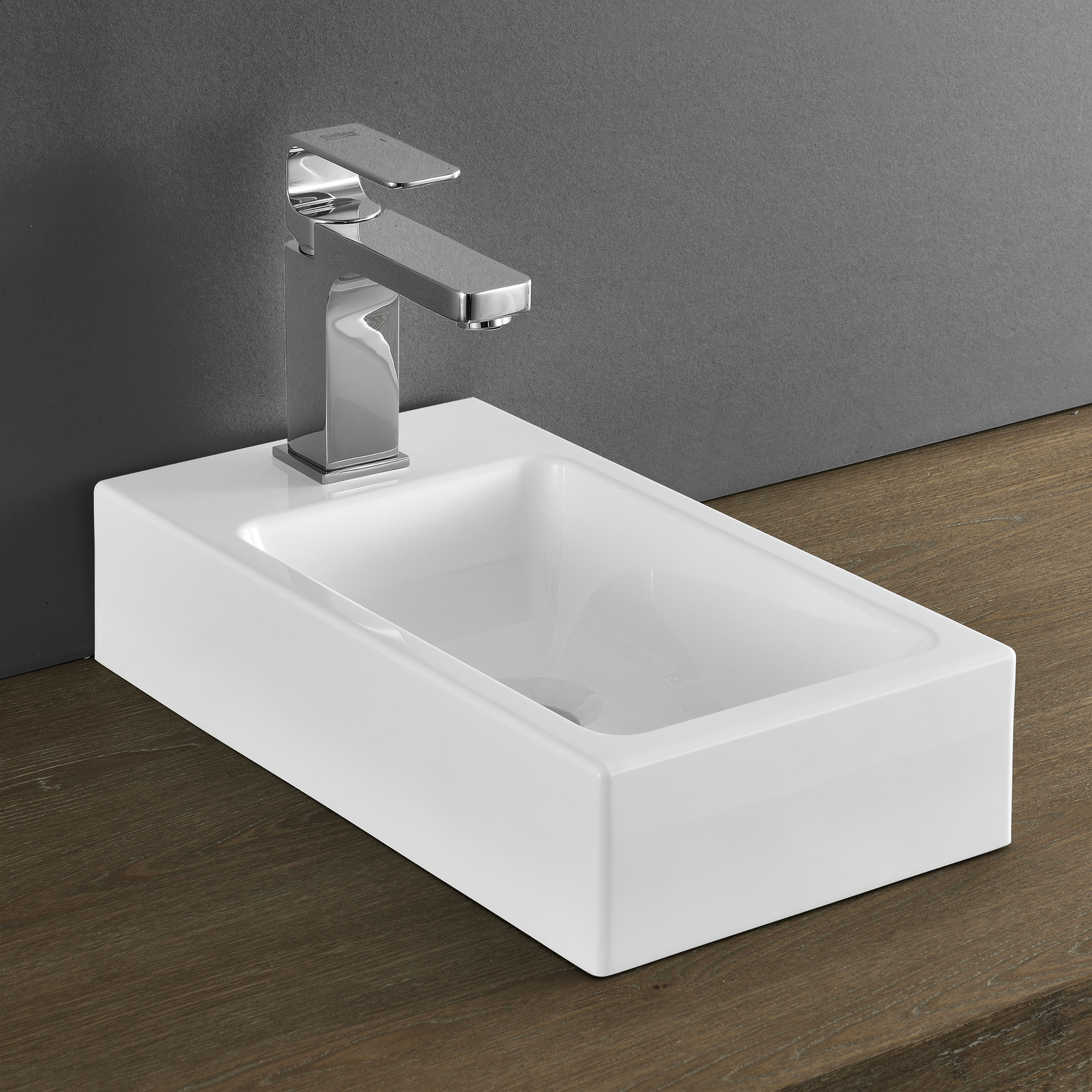 [neu.haus] Waschbecken weiß schwarz Aufsatzwaschbecken Handwaschbecken