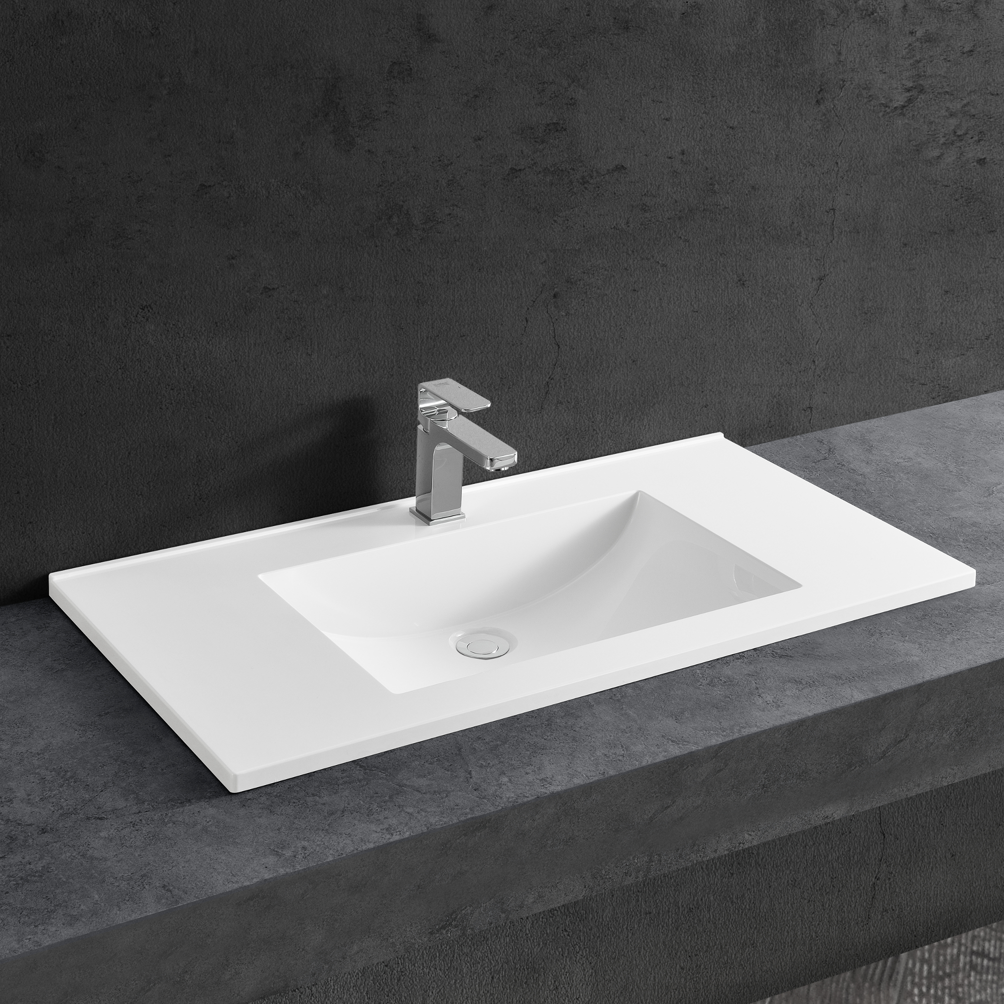 [neu.haus] Waschbecken weiß schwarz Aufsatzwaschbecken Handwaschbecken