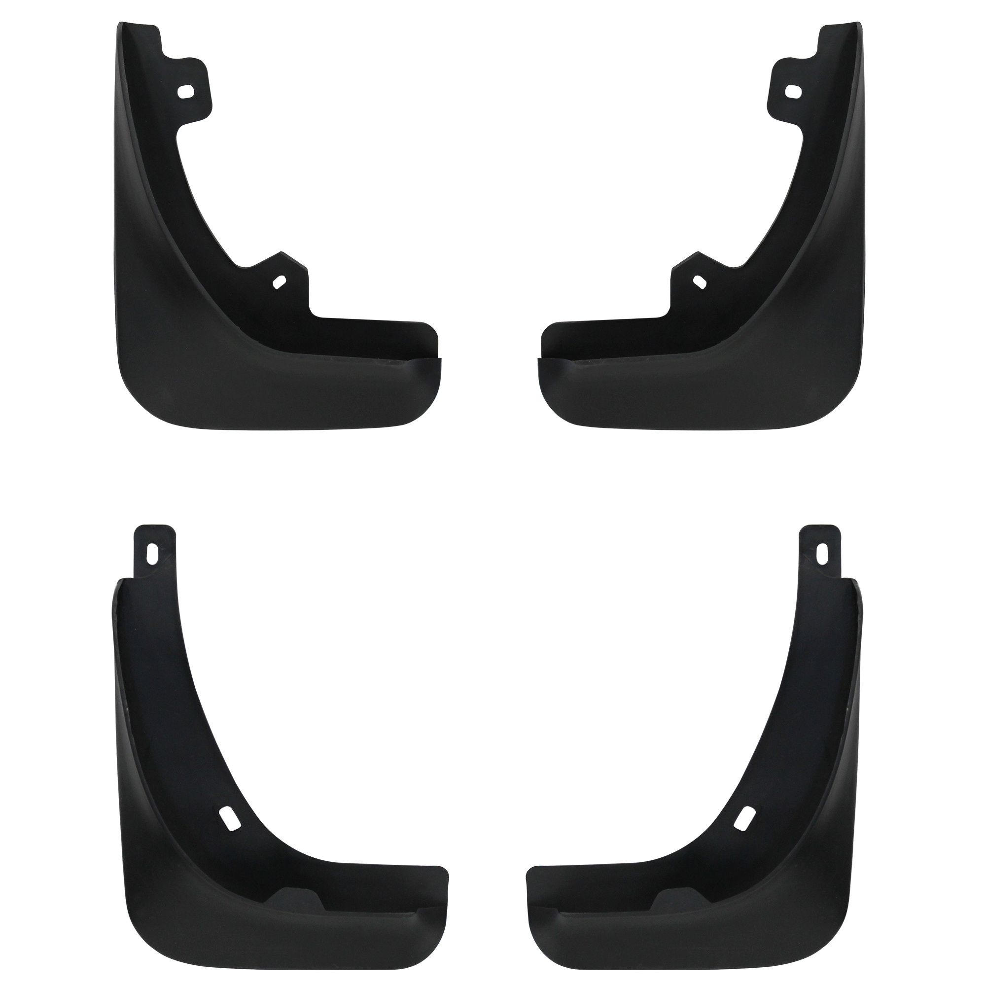 ajuste perfecto delanteras y traseras pro.tec Set de 4 faldillas antibarros - guardabarros