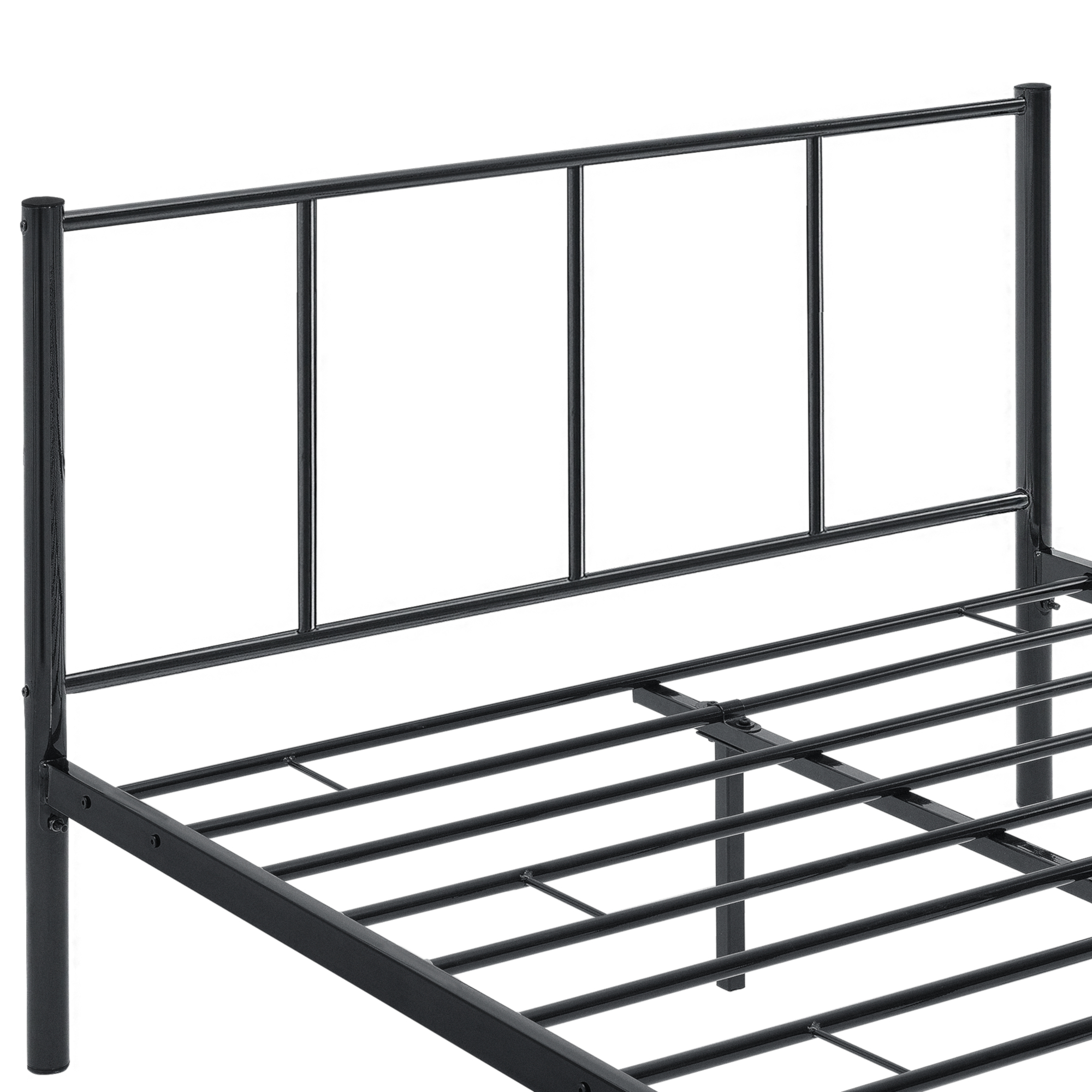 B-WARE Metallbett 160x200 Schwarz Bettgestell Design Bett Schlafzimmer