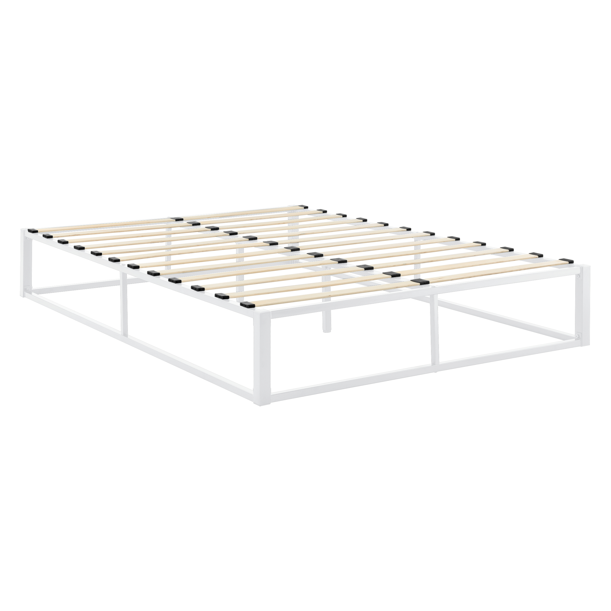 en.casa Metallbett 140x200cm Weiß Bettgestell Design Bett Schlafzimmer Metall | eBay