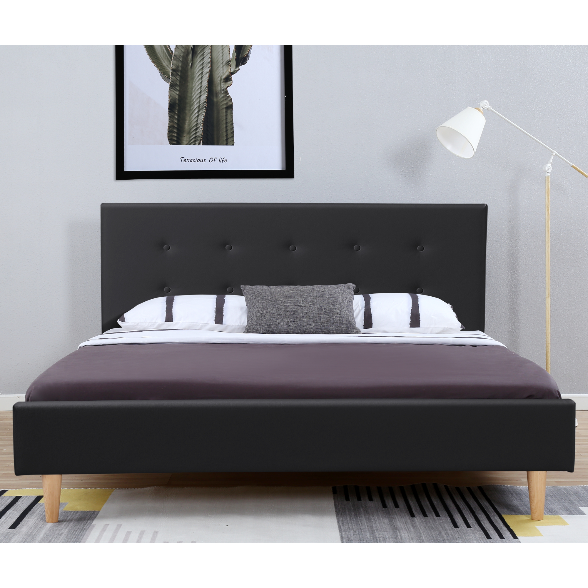 B-WARE Polsterbett 180x200cm Doppelbett Bettgestell Bett Lattenrost