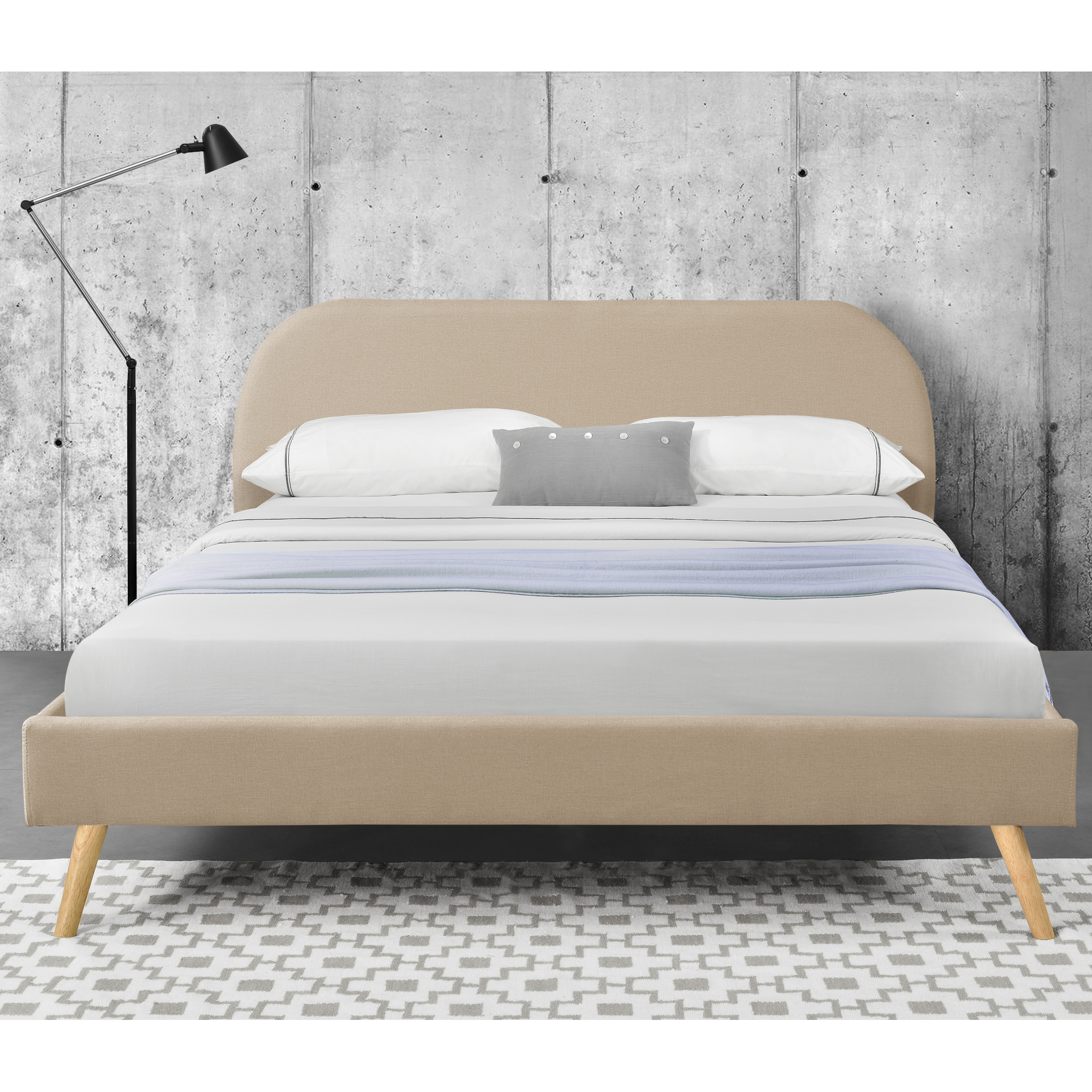 B-WARE Polsterbett 140x200cm Doppelbett Bettgestell Bett Lattenrost