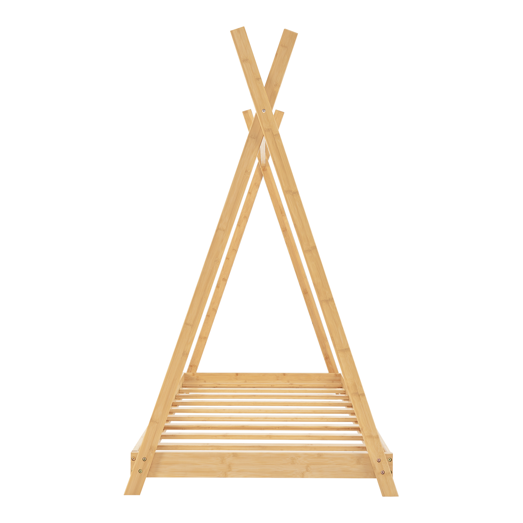 en.casa] Kinderbett 90x200cm Tipi Indianer Bett Holz Natur Bambus Kinder  Haus | eBay