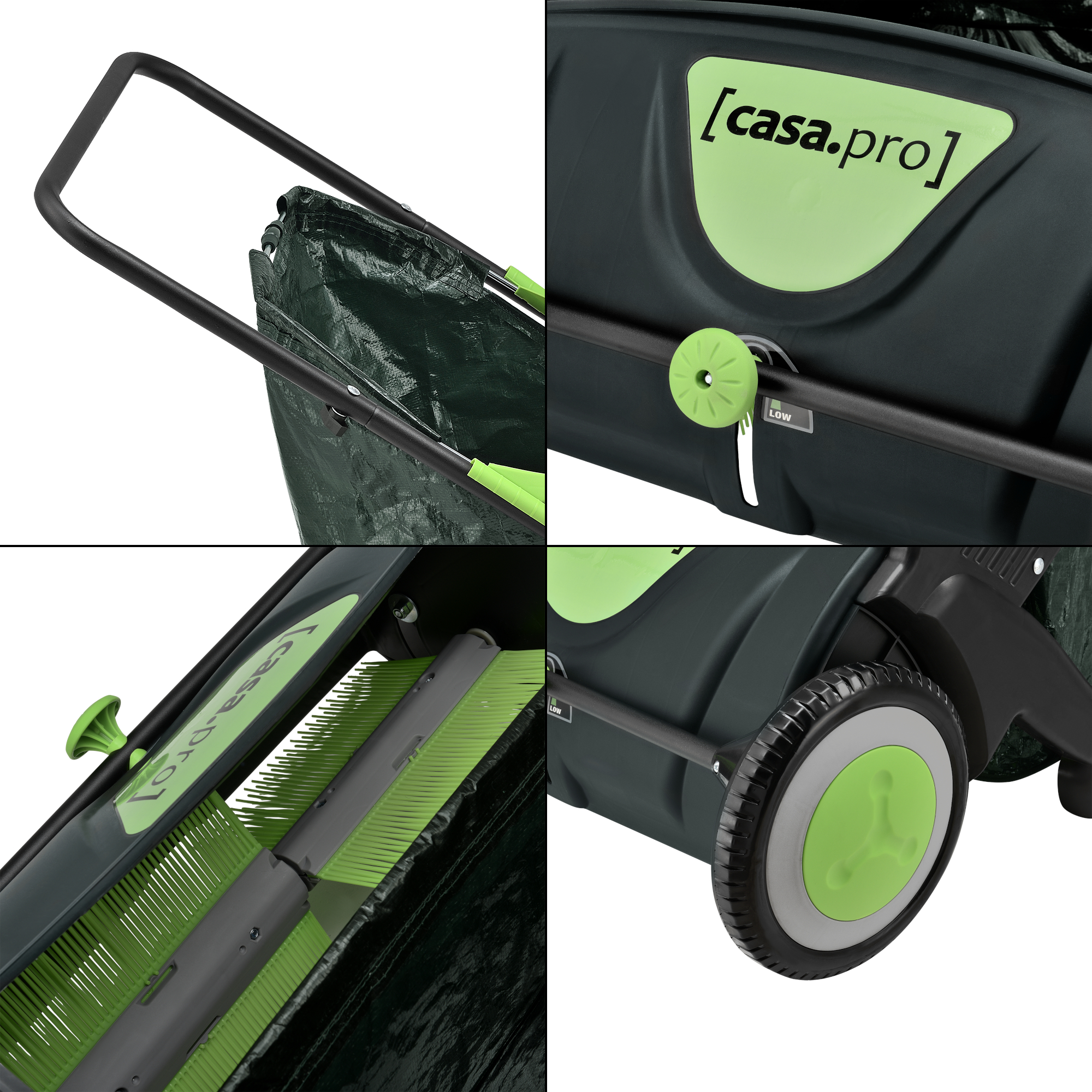 casa.pro Kehrmaschine Rasenkehrmaschine Laubkehrmaschine Kehrer