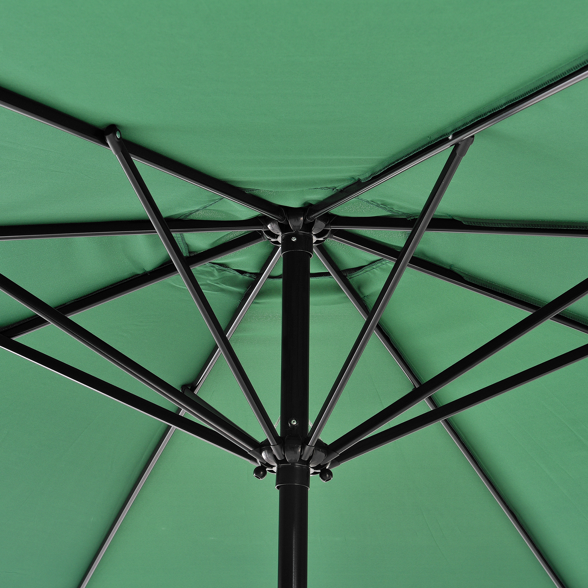 Détails Sur Casapro Parasol ø300cm Alu Vert Manivelle Parasol De Marché Jardin 3m