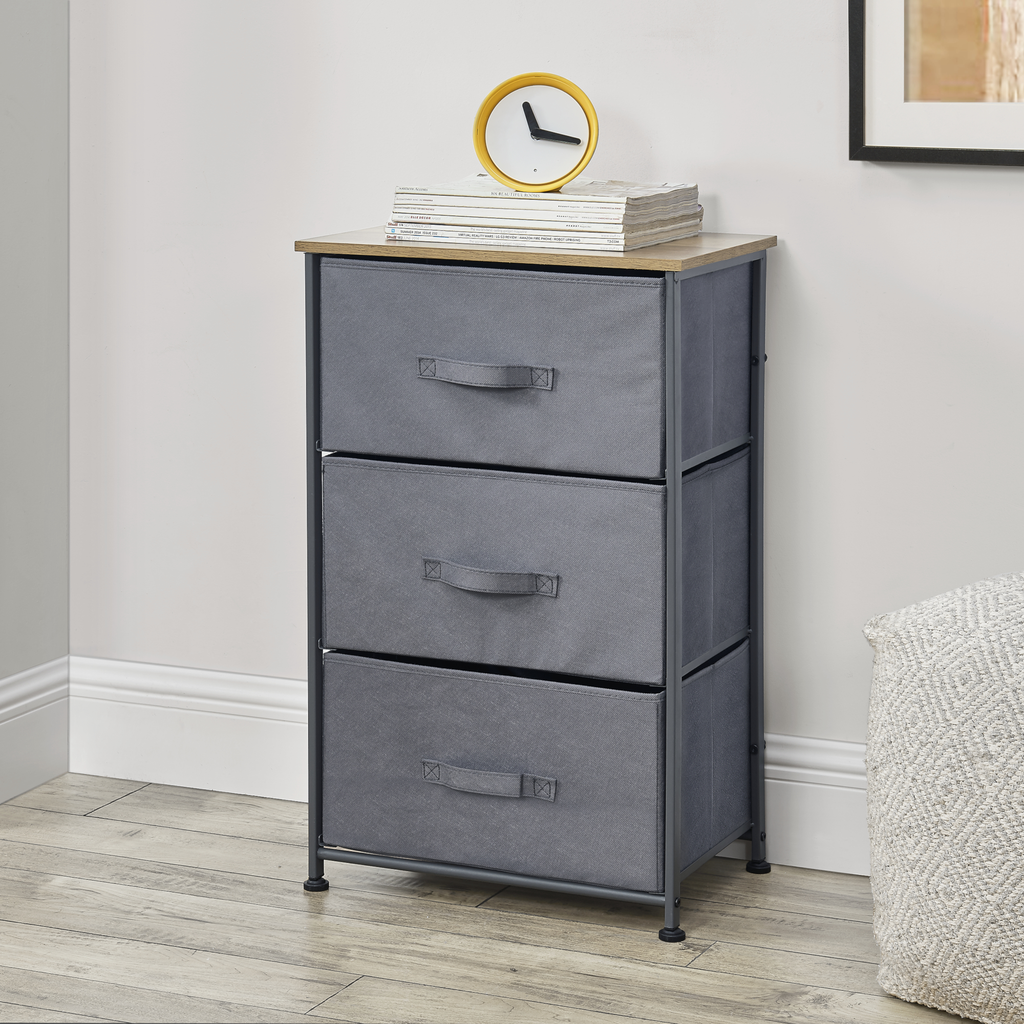 Sideboard Konsole Kommode Wandschrank Wohnzimmerschrank Vlies Grau pro.tec 