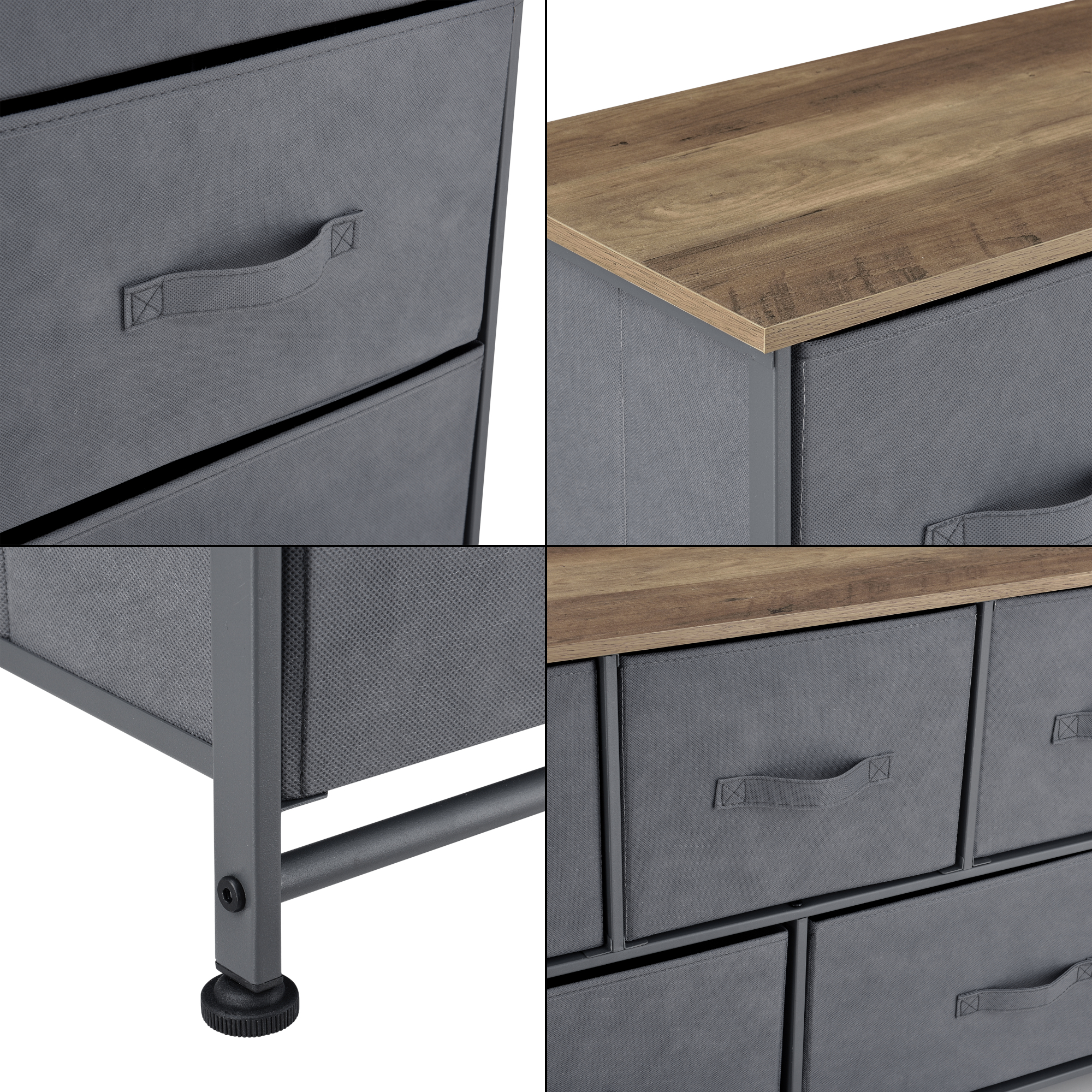 [pro.tec] Sideboard Konsole Kommode Wandschrank Wohnzimmerschrank Vlies