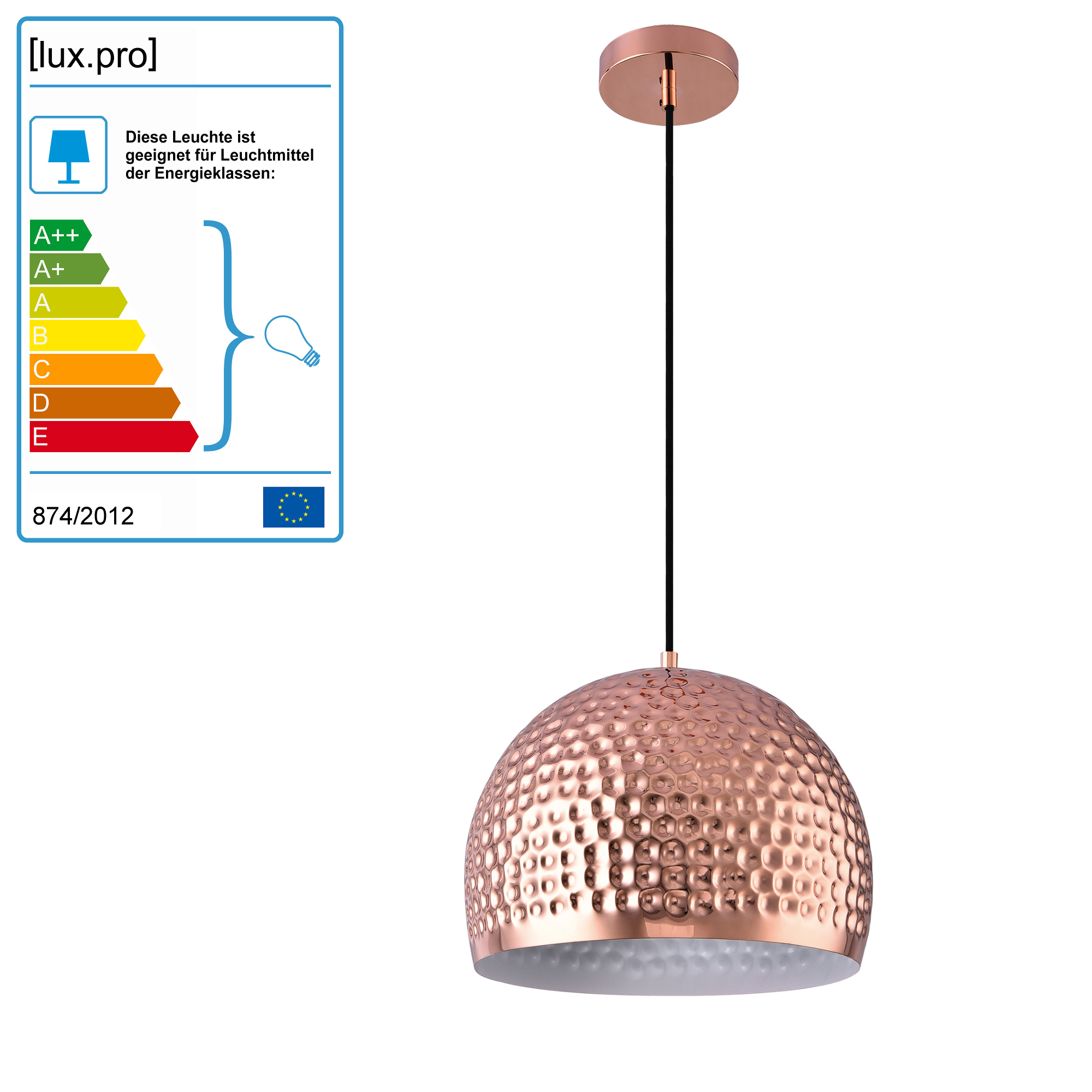 [lux.pro]® Hängeleuchte Metall Industrie Deckenleuchte Leuchte