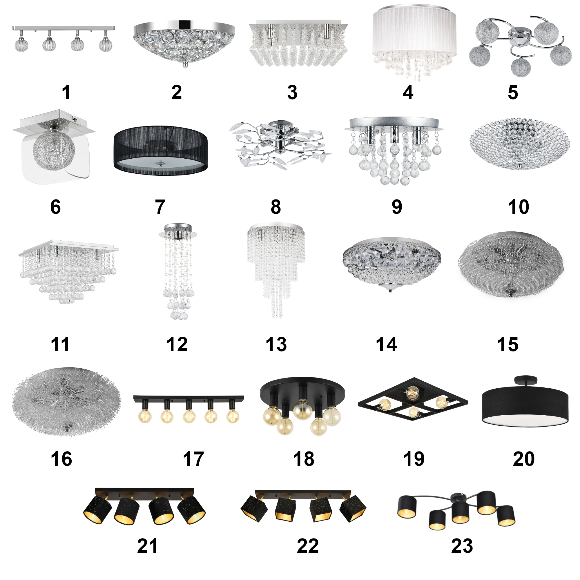 [lux.pro] Design Decken Leuchte Deckenlampe Beleuchtung Modern Lüster