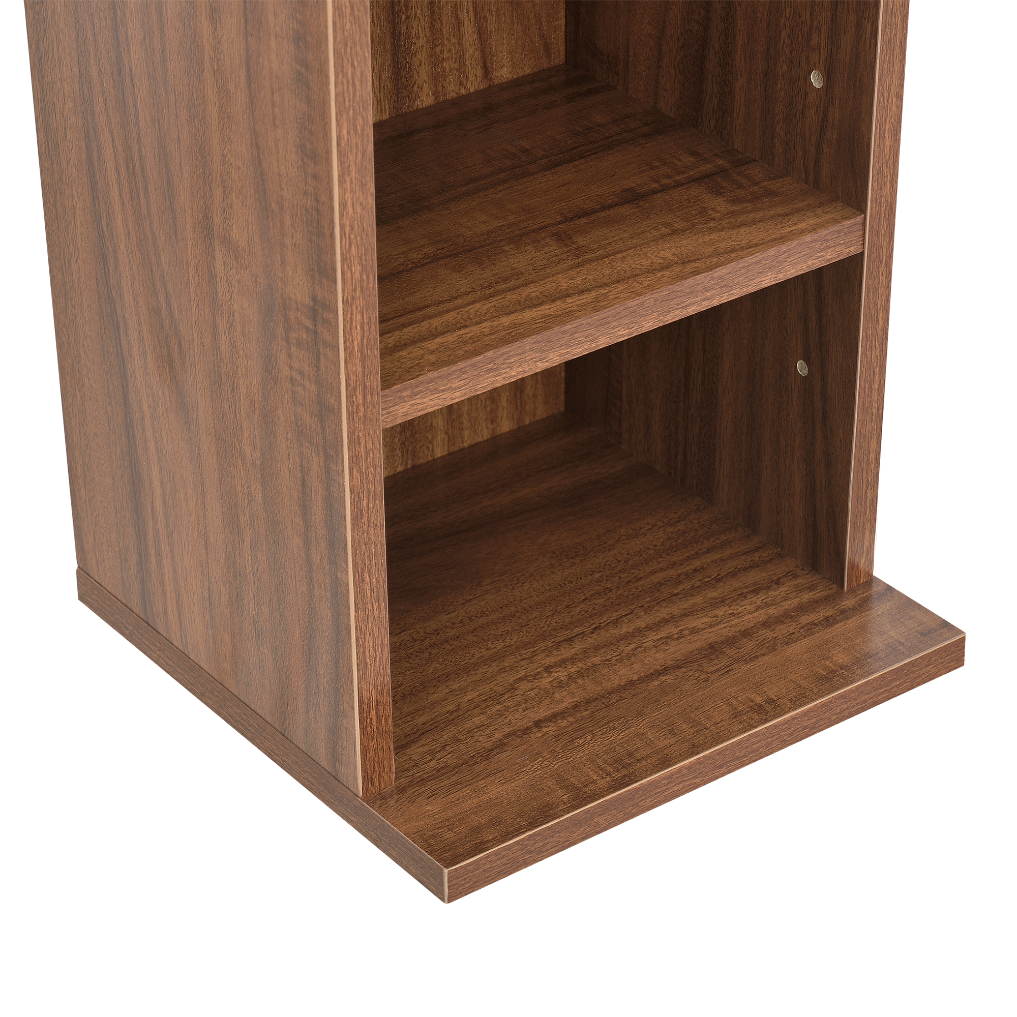 En Casa Etagere Cd Tour Cd Dvd Rangement Stockage 6 Surfaces Noyer Ebay