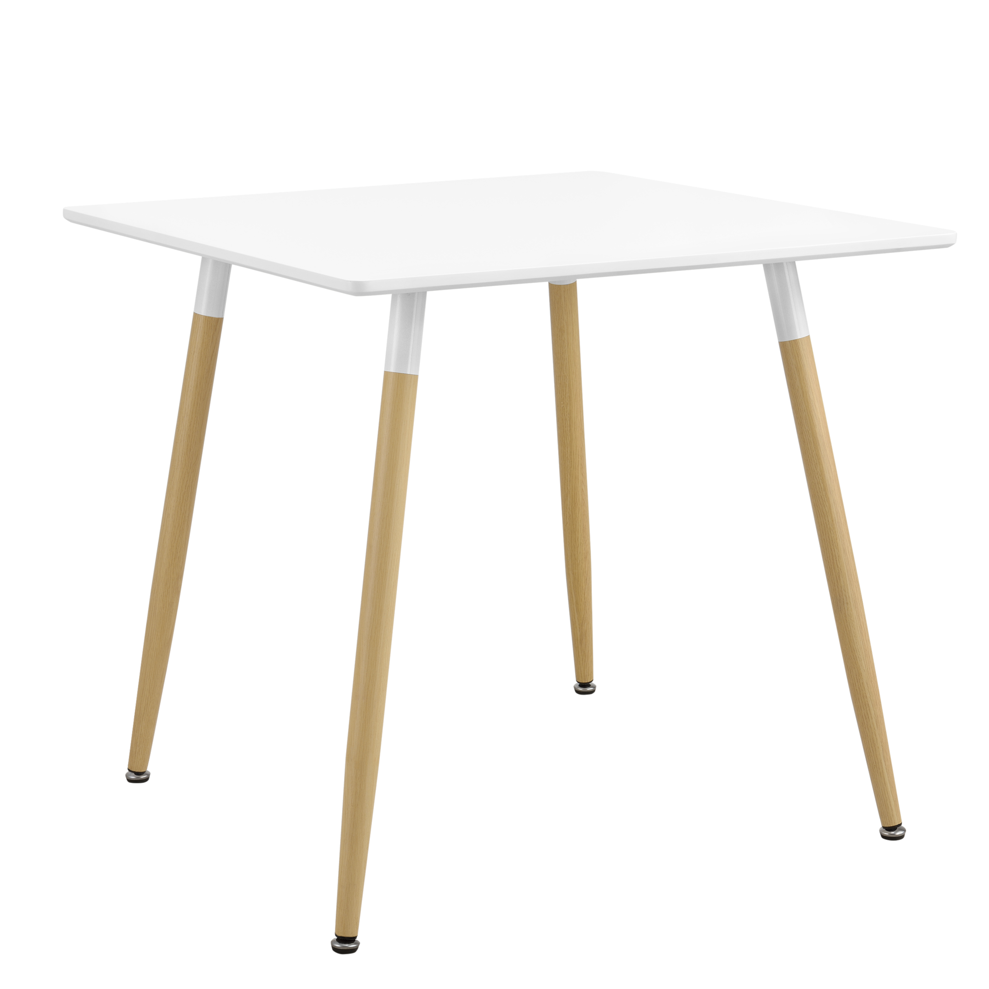 En Casa Esstisch 80x80x74cm Weiss Matt Buche Kuchentisch Esszimmer Tisch Retro Ebay