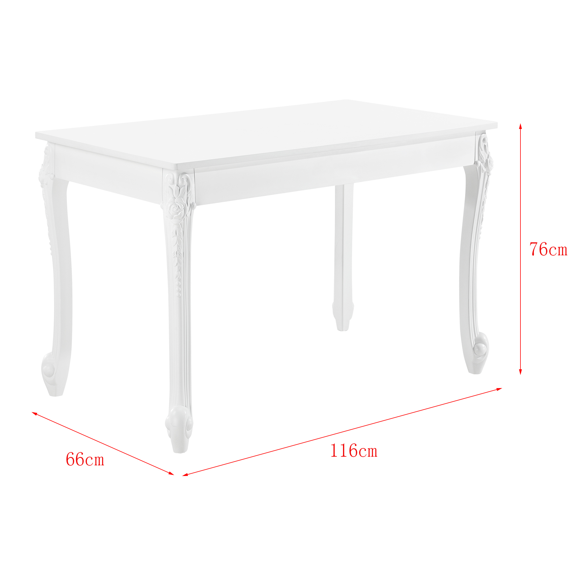 [en.casa] Esstisch Küchentisch Speisetisch Esszimmertisch Wohnzimmer