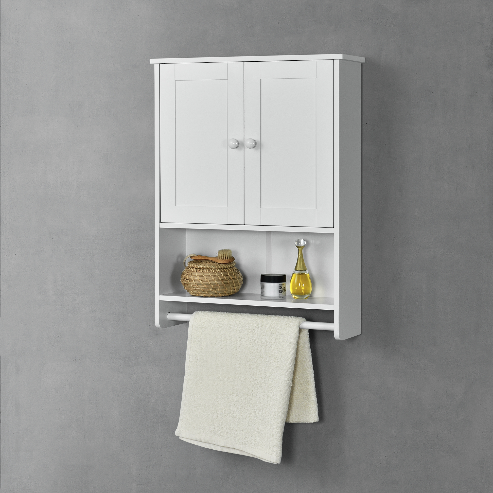 [en.casa] Badezimmerschrank Badschrank Wandschrank Schrank Regal