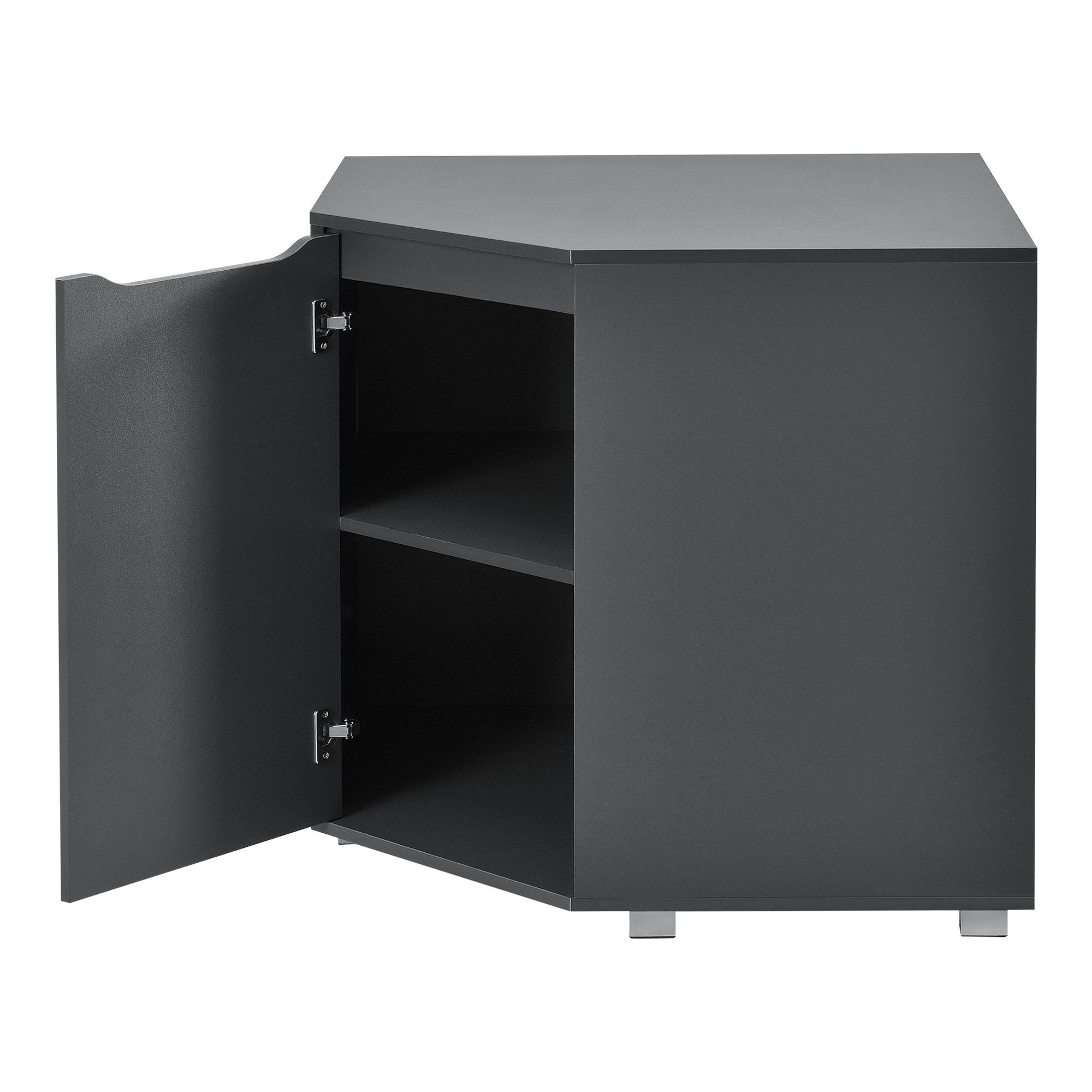 B-WARE Eckschrank Eckkommode Wohnzimmerschrank Büroschrank Schrank