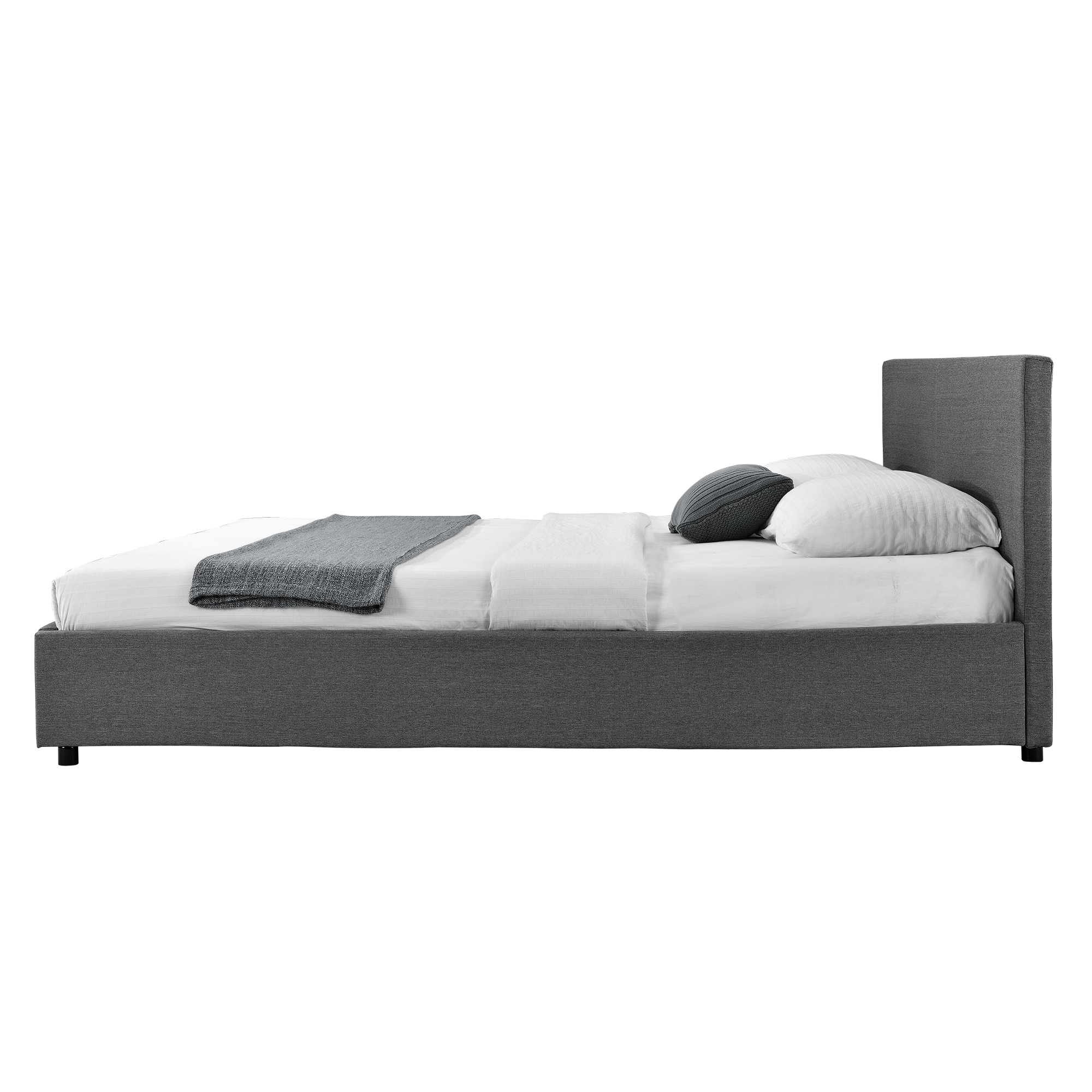 how to sleep number bed assemble [my.bed] Bed Grey Textile 140x200cm Double Upholstered