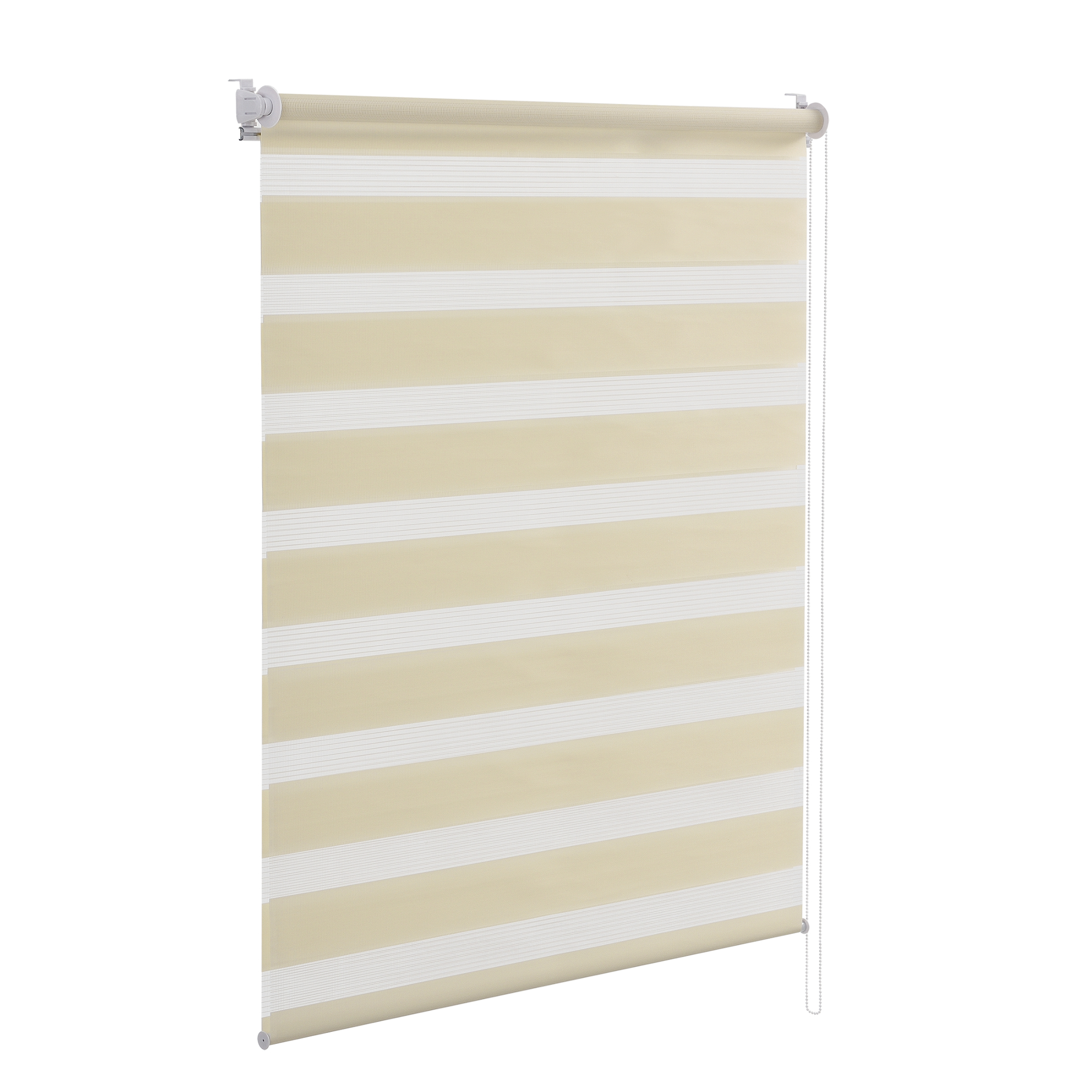 [neu.holz]® Roletožalúzia "Zebra" - tienenie - bez vŕtania (120x230cm) béžová