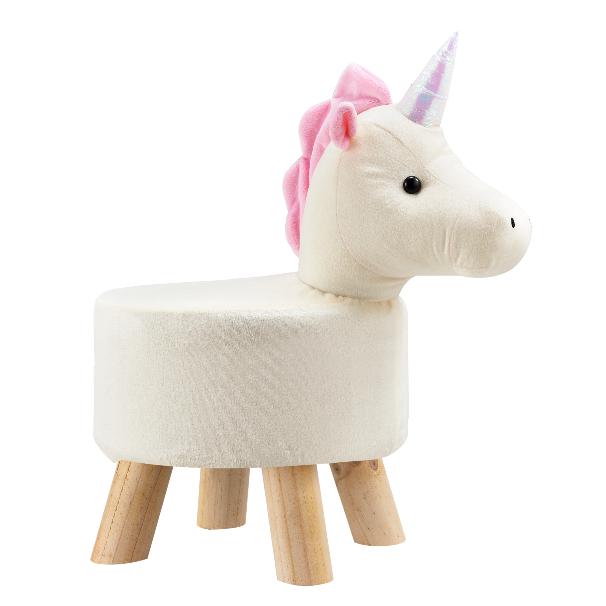 en.casa Kinderhocker Einhorn Sitzhocker Tier Hocker Kinderstuhl