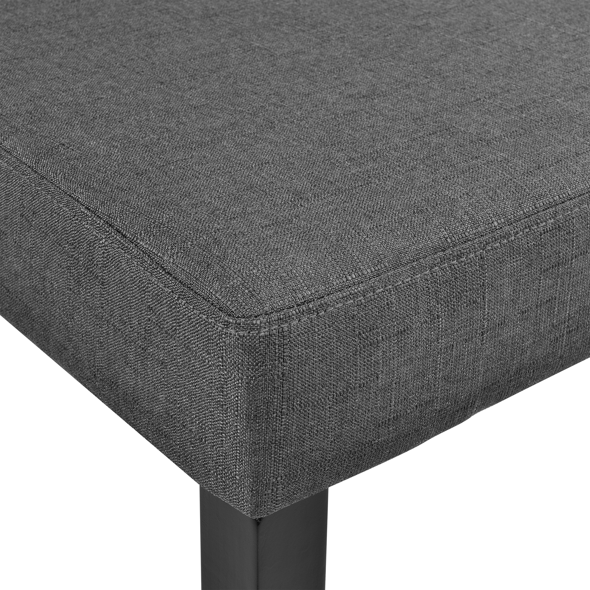 [en.casa]® 6x Design Stühle Textil Dunkelgrau Stuhl Hochlehner Stoff