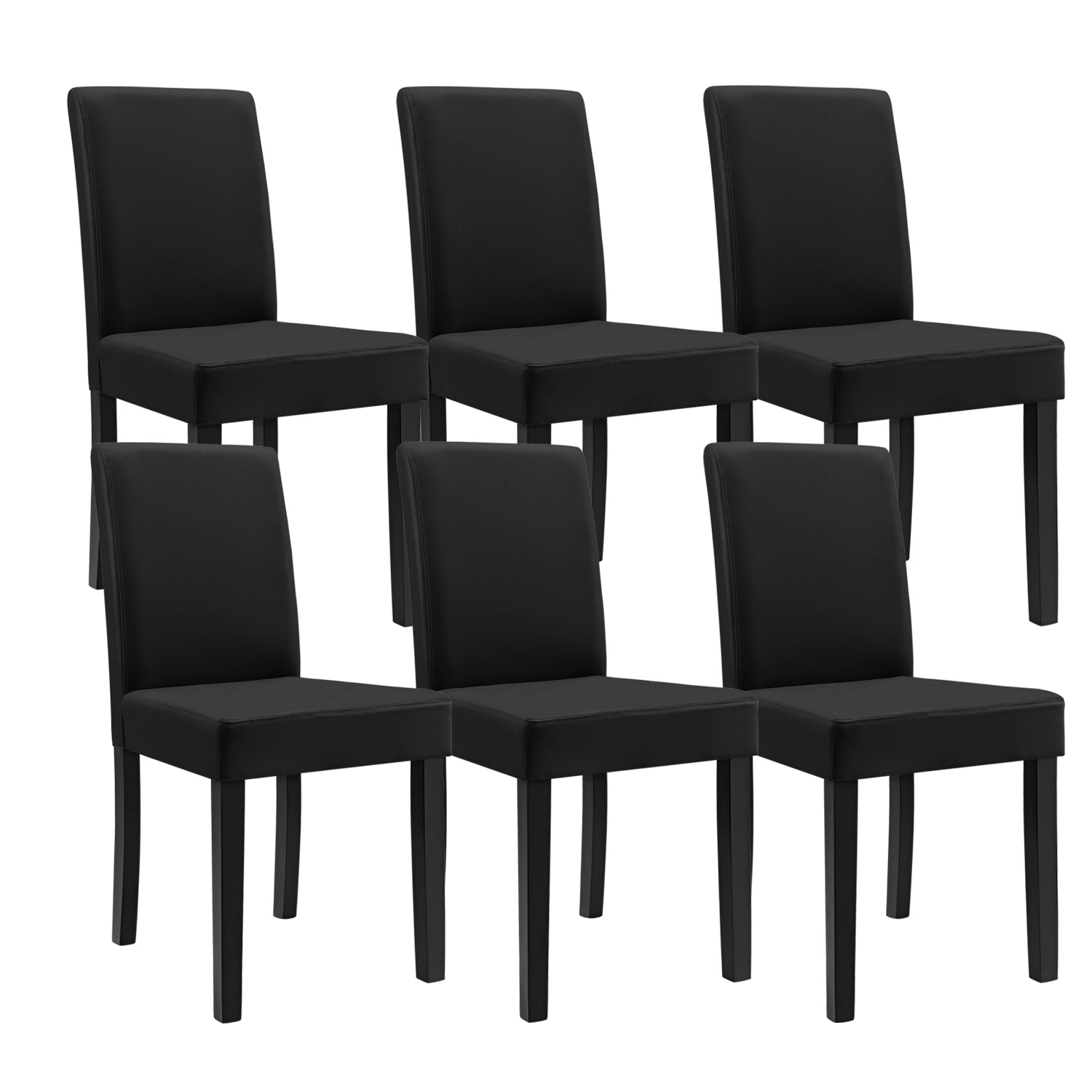 En Casa Esstisch Eiche Weiss Mit 6 Stuhlen Dunkelgrau 140x90 Tisch Stuhle Ebay