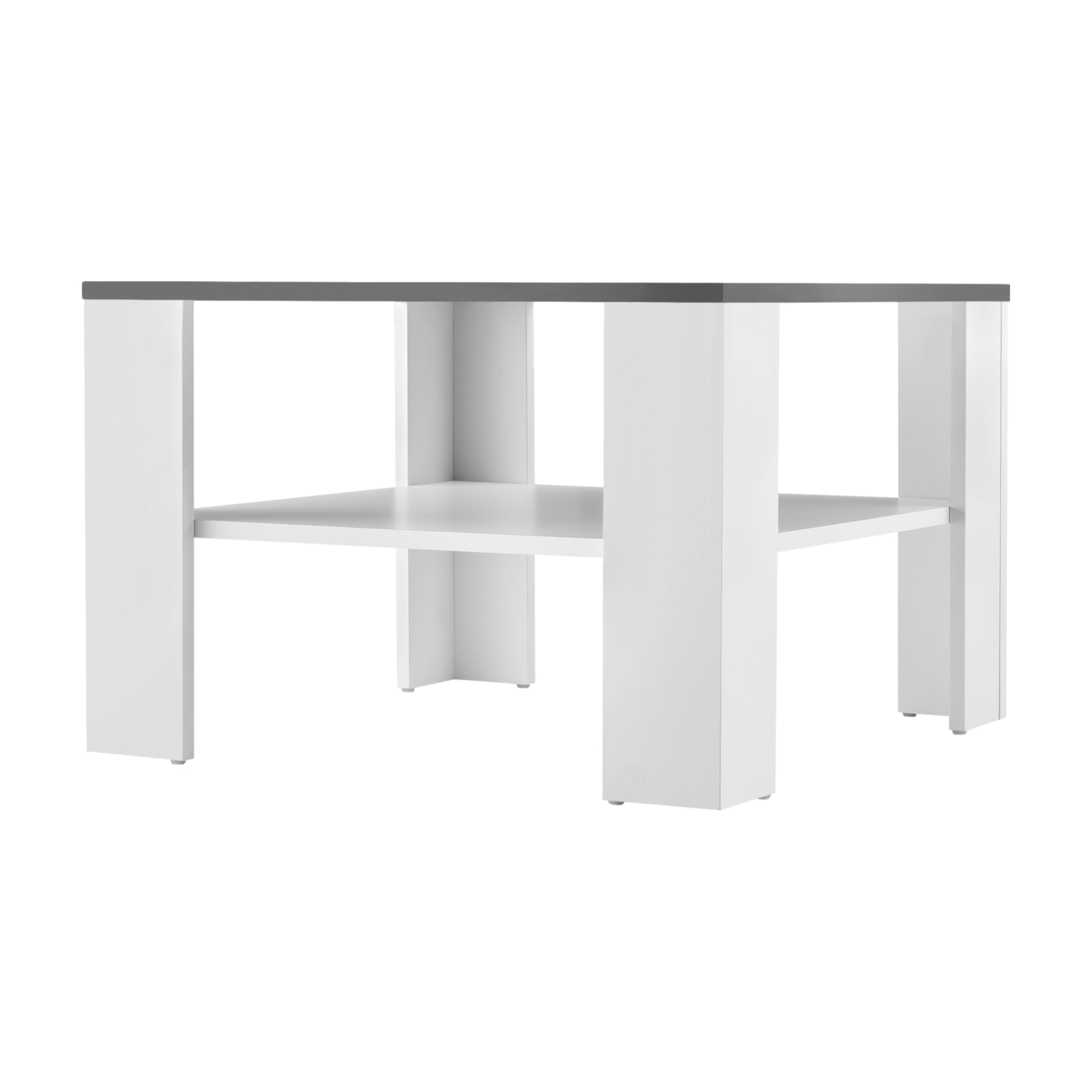 Juskys Tavolino Da Caffè Con Ripiano 60x60x40 Cm - Legno, Facile